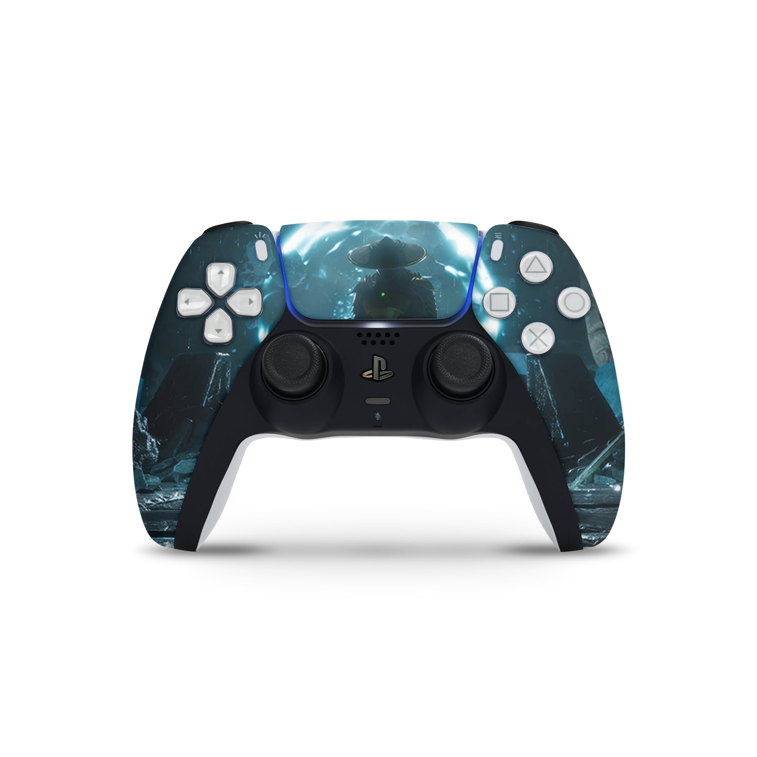 Thunder Warrior v1 PS5 Controller Skin - Video Game-inspired design