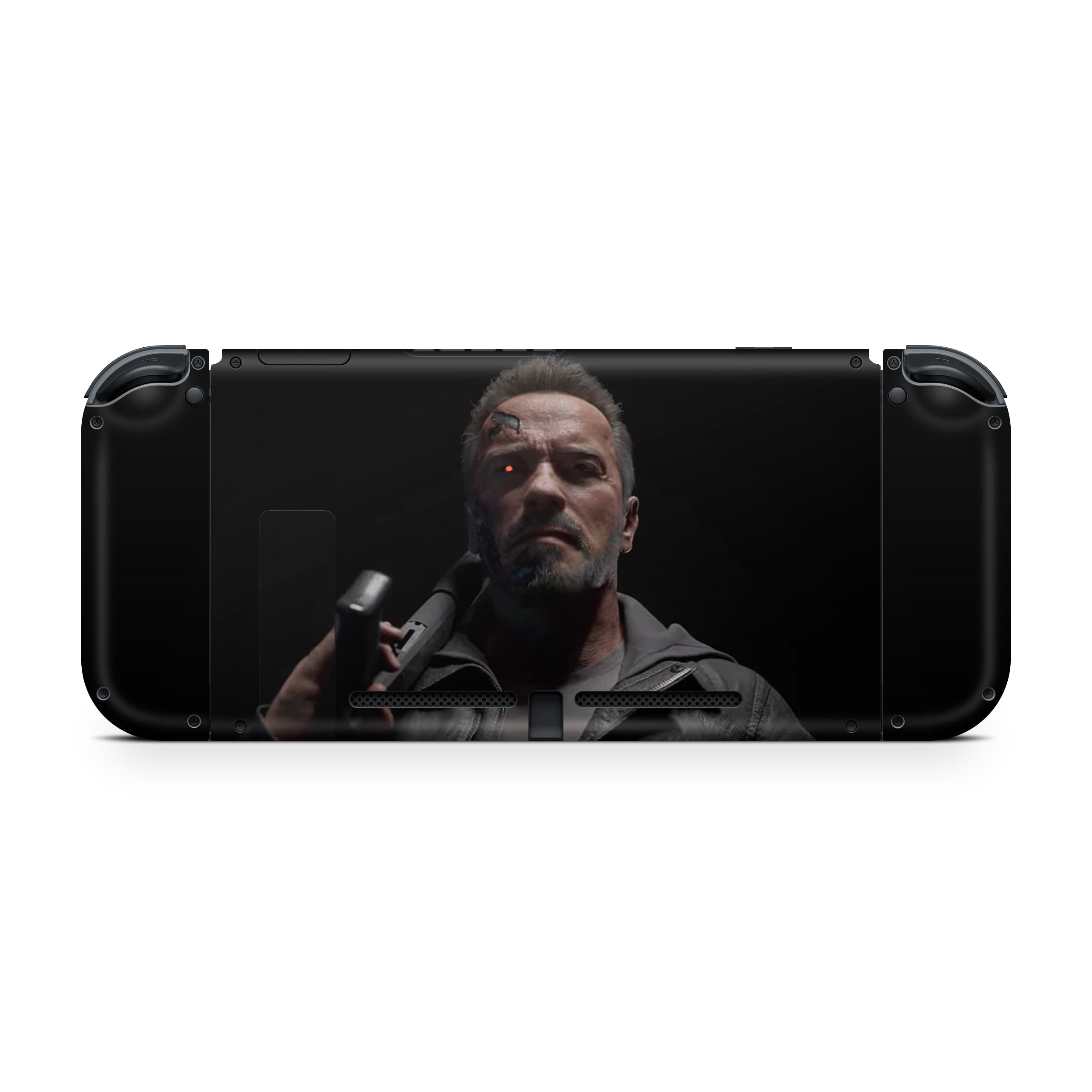 Cybernetic Destroyer v1 Nintendo Switch OLED Skin - Video Game-inspired design