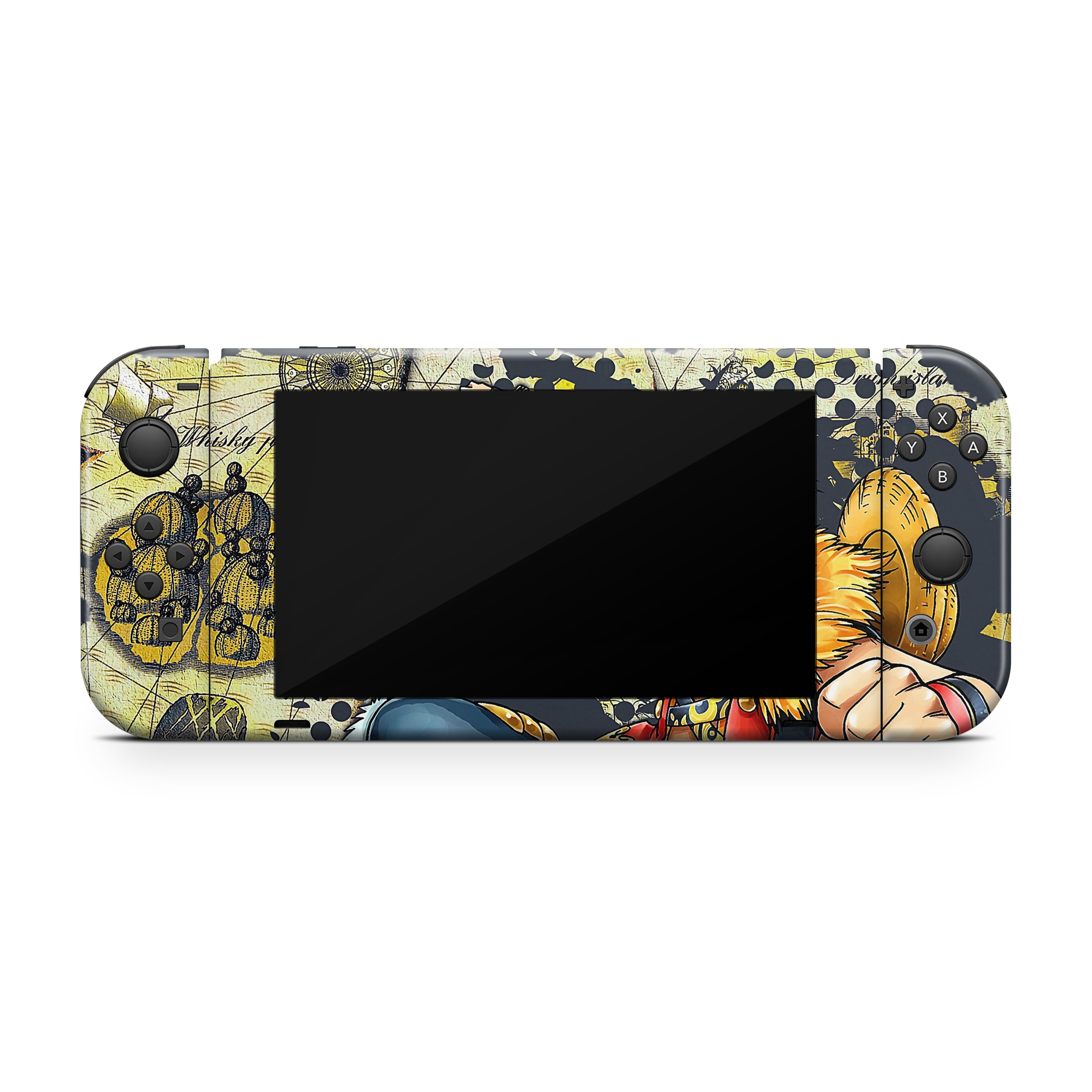 Sea Adventurer v4 Nintendo Switch OLED Skin - Anime-inspired design