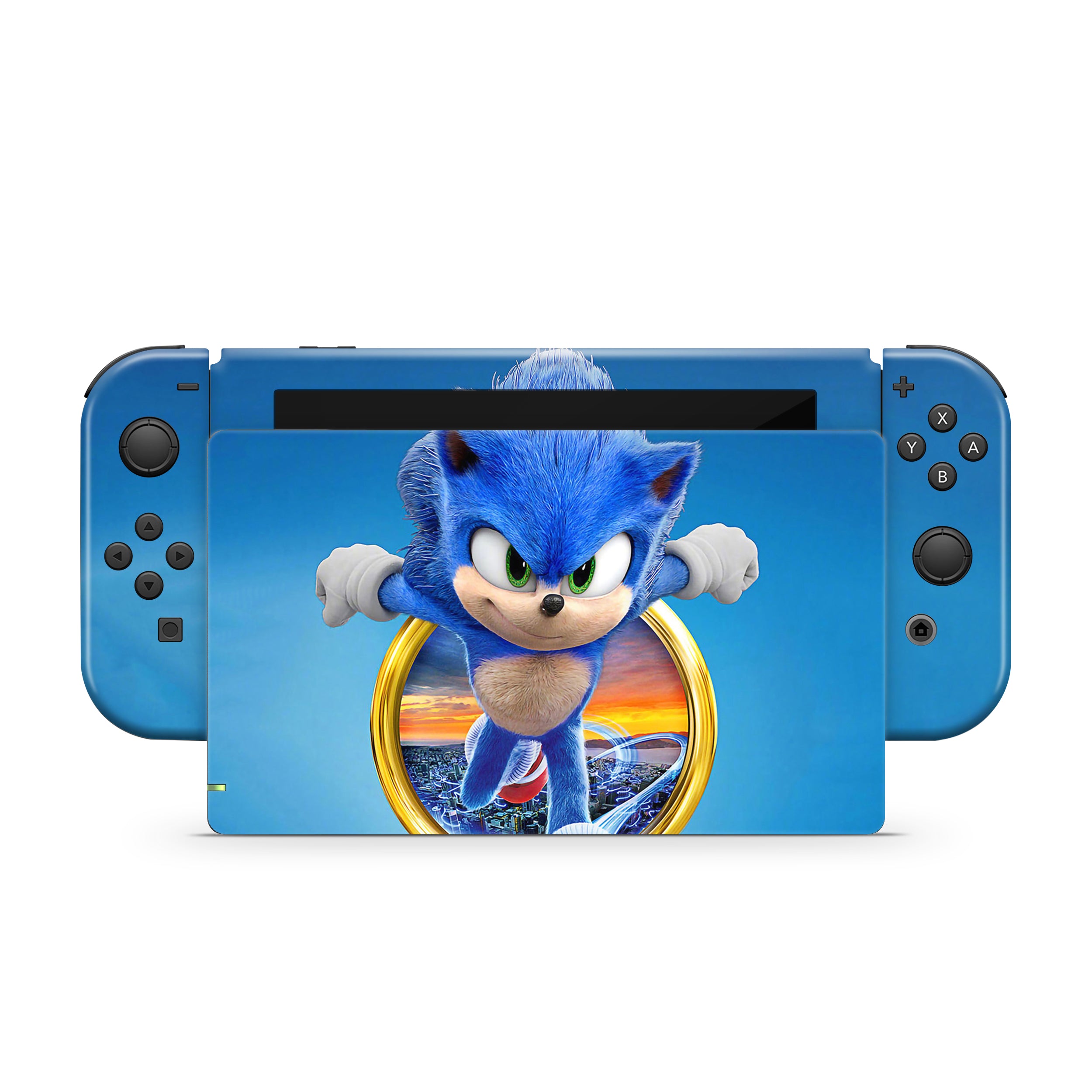 Blue Speedster v1 Nintendo Switch Skin - Video Game-inspired design