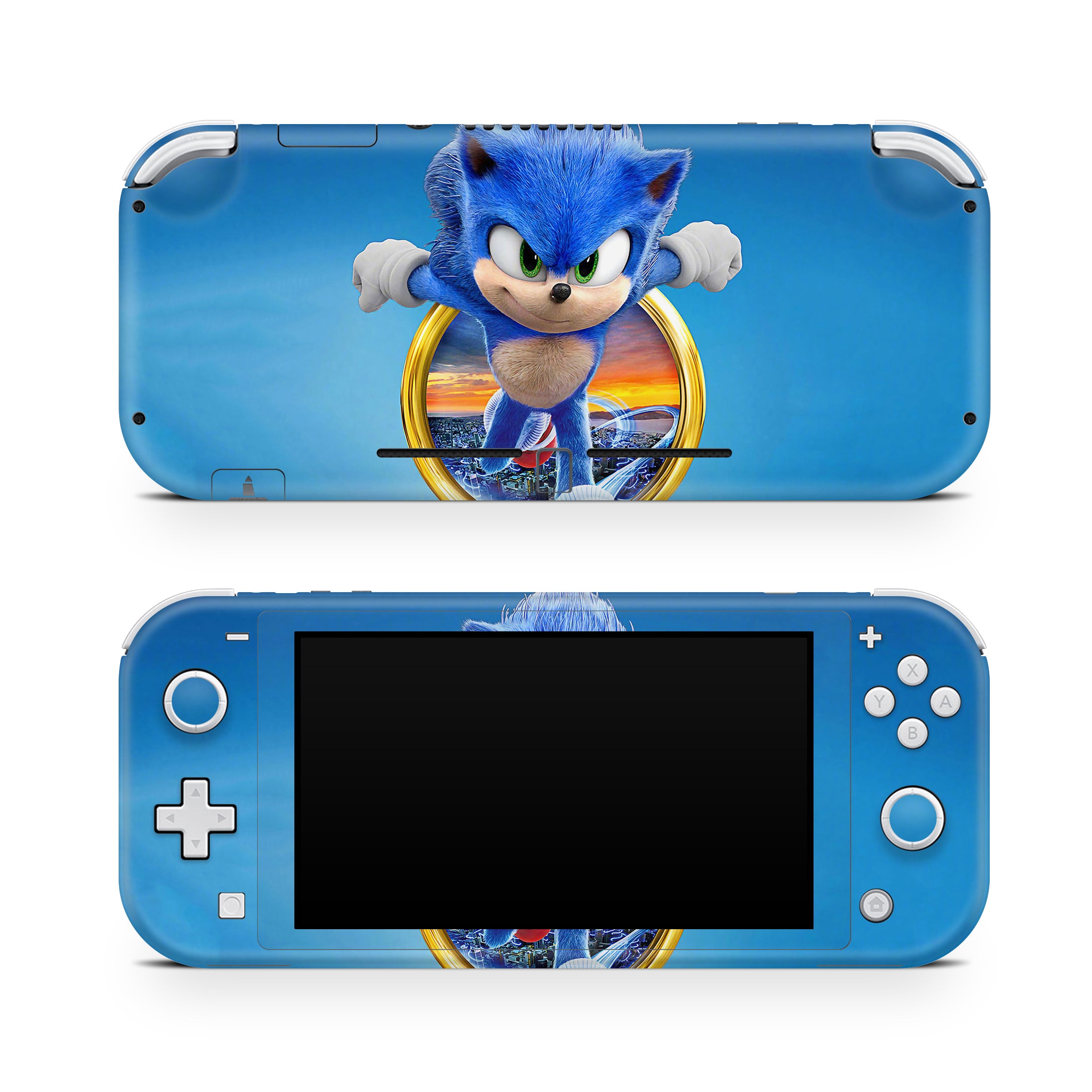 Blue Speedster v1 Nintendo Switch Lite Skin - Video Game-inspired design