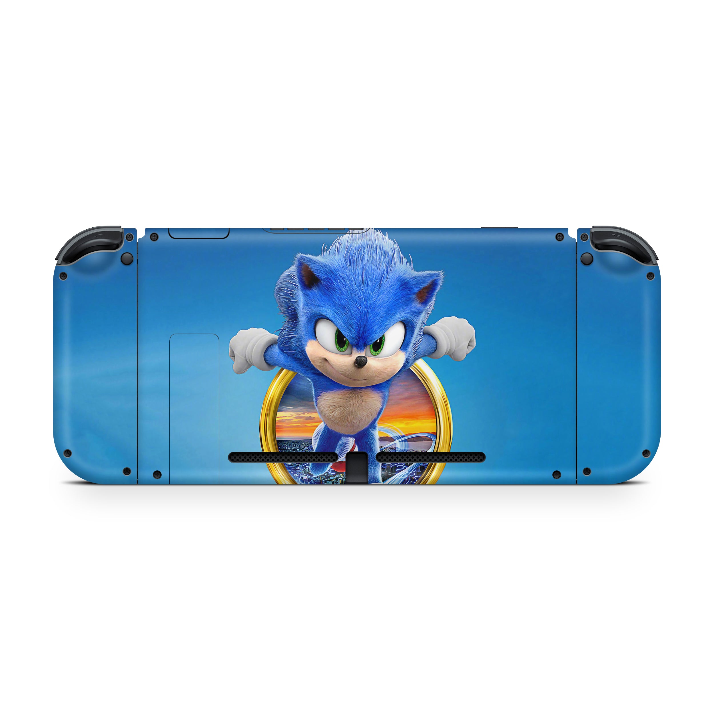 Blue Speedster v1 Nintendo Switch OLED Skin - Video Game-inspired design
