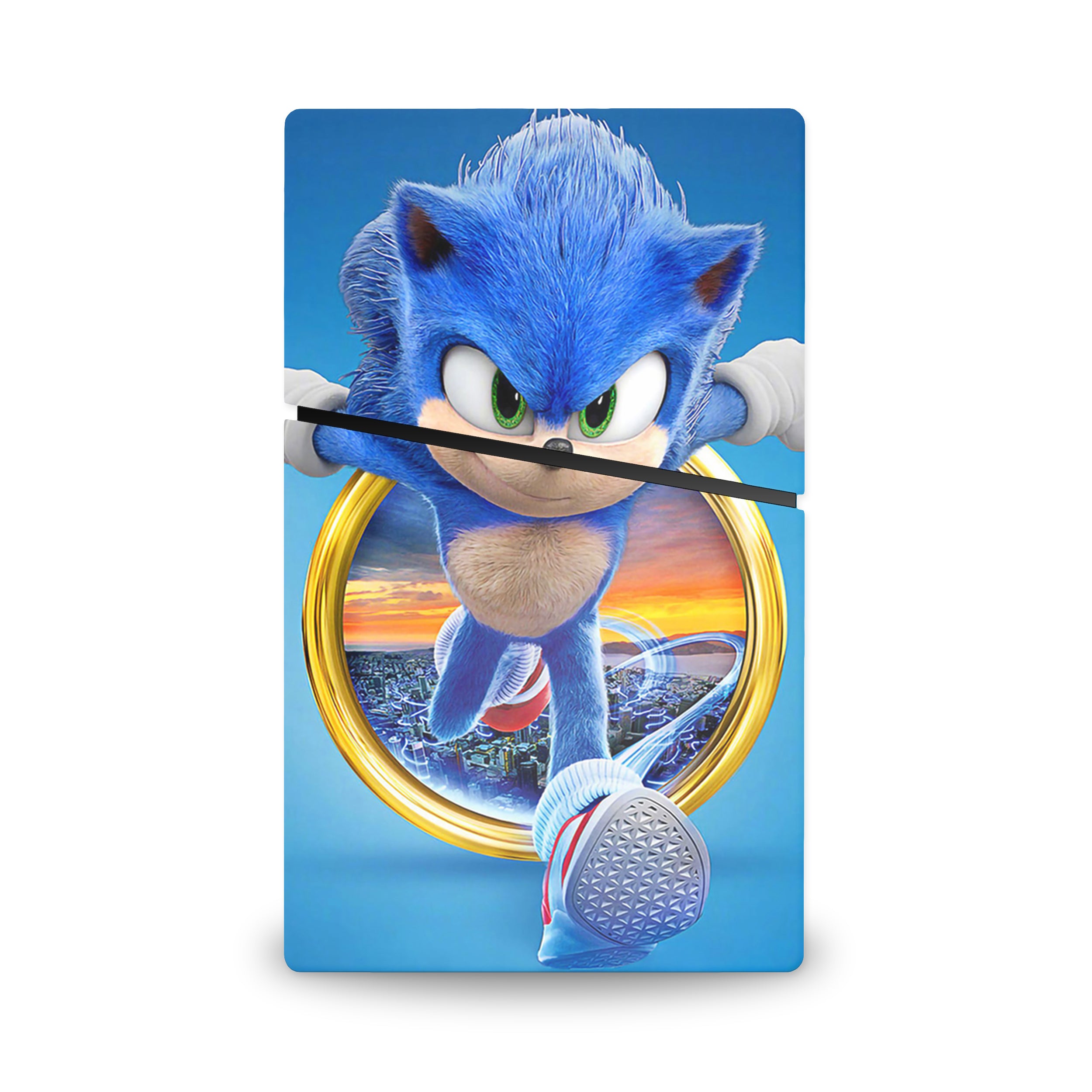 Blue Speedster v1 PS5 Slim Digital Skin - Video Game-inspired design