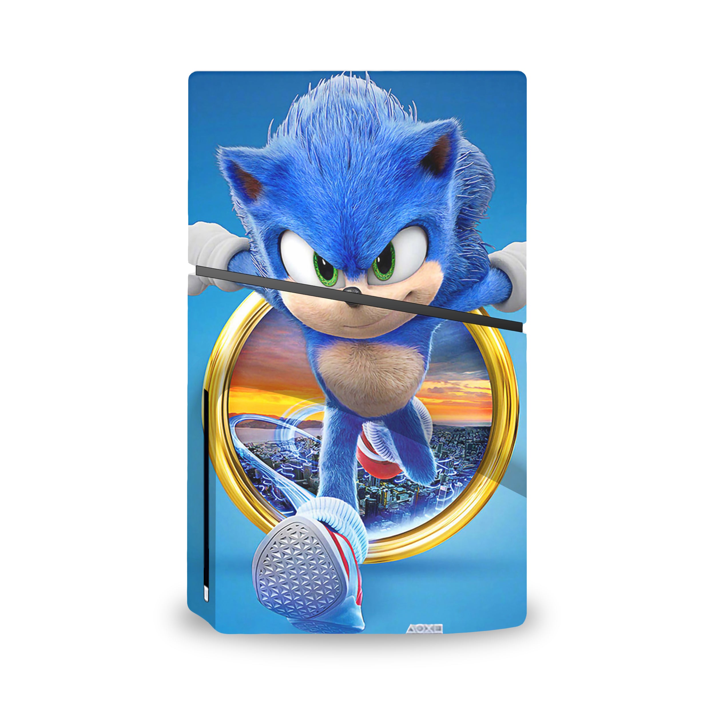 Blue Speedster v1 PS5 Slim Skin - Video Game-inspired design