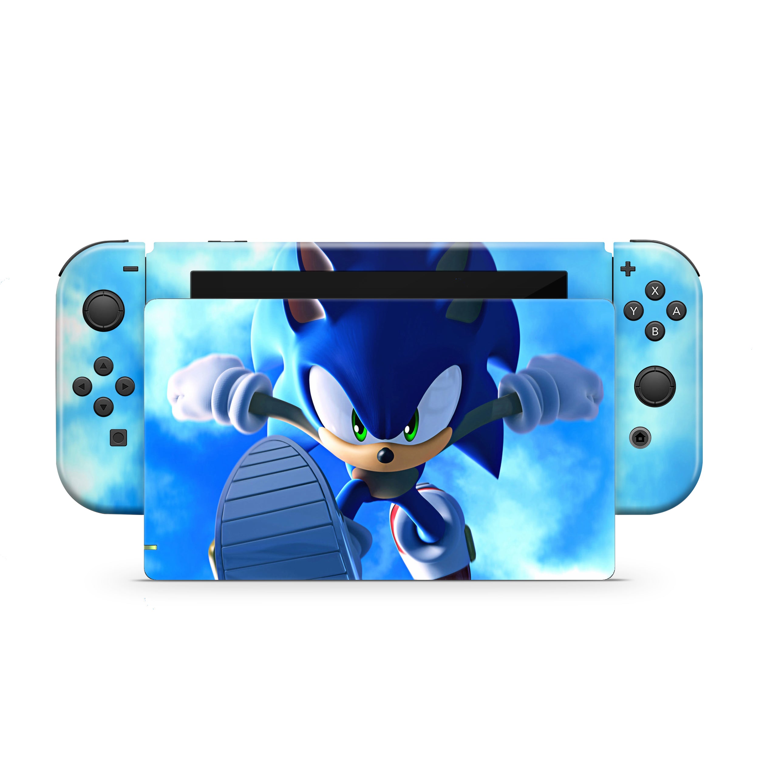 Blue Speedster v3 Nintendo Switch Skin - Video Game-inspired design