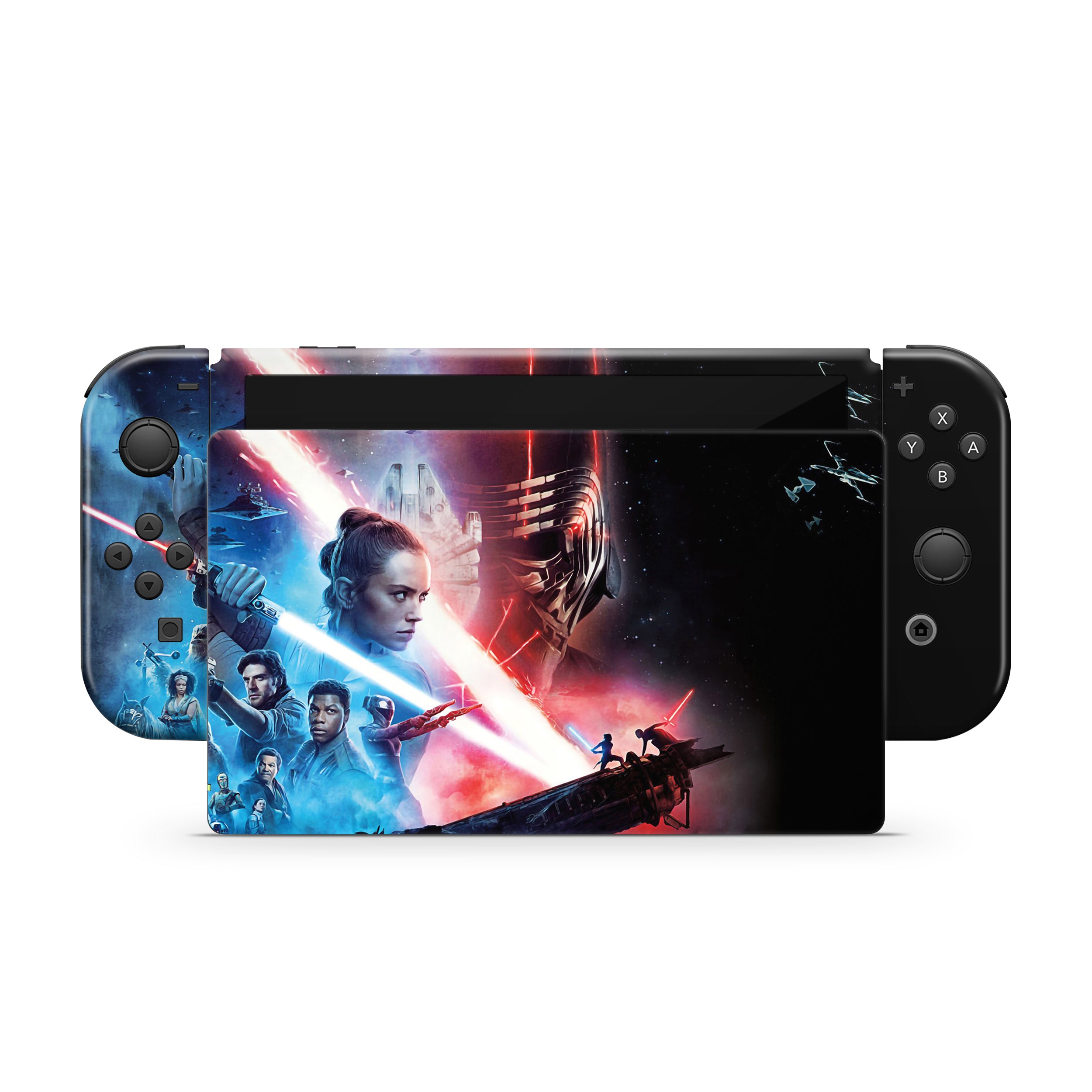 Space Conquerors v4 Nintendo Switch OLED Skin - Sci-Fi-inspired design