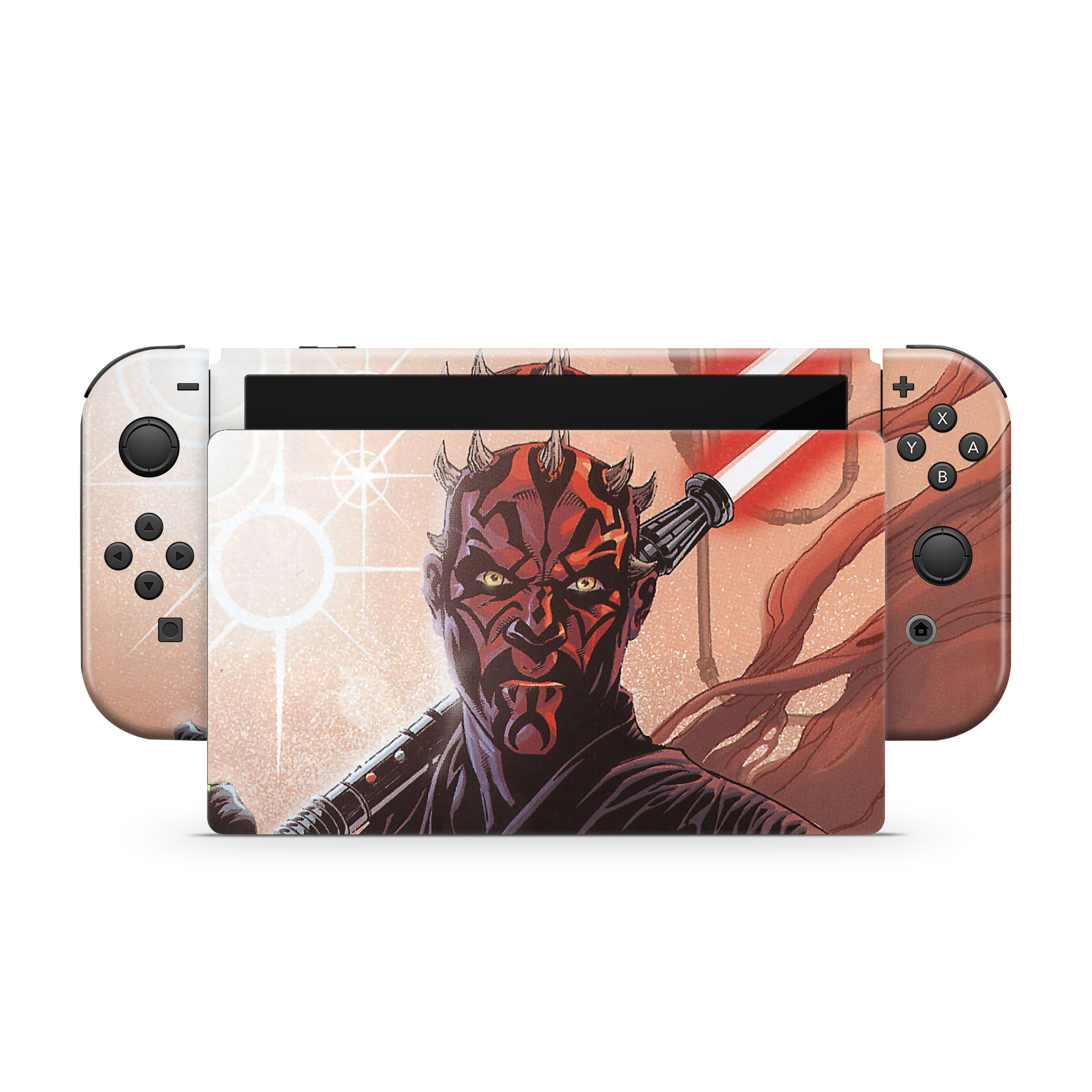 Crimson Phantom v1 Nintendo Switch OLED Skin - Sci-Fi-inspired design