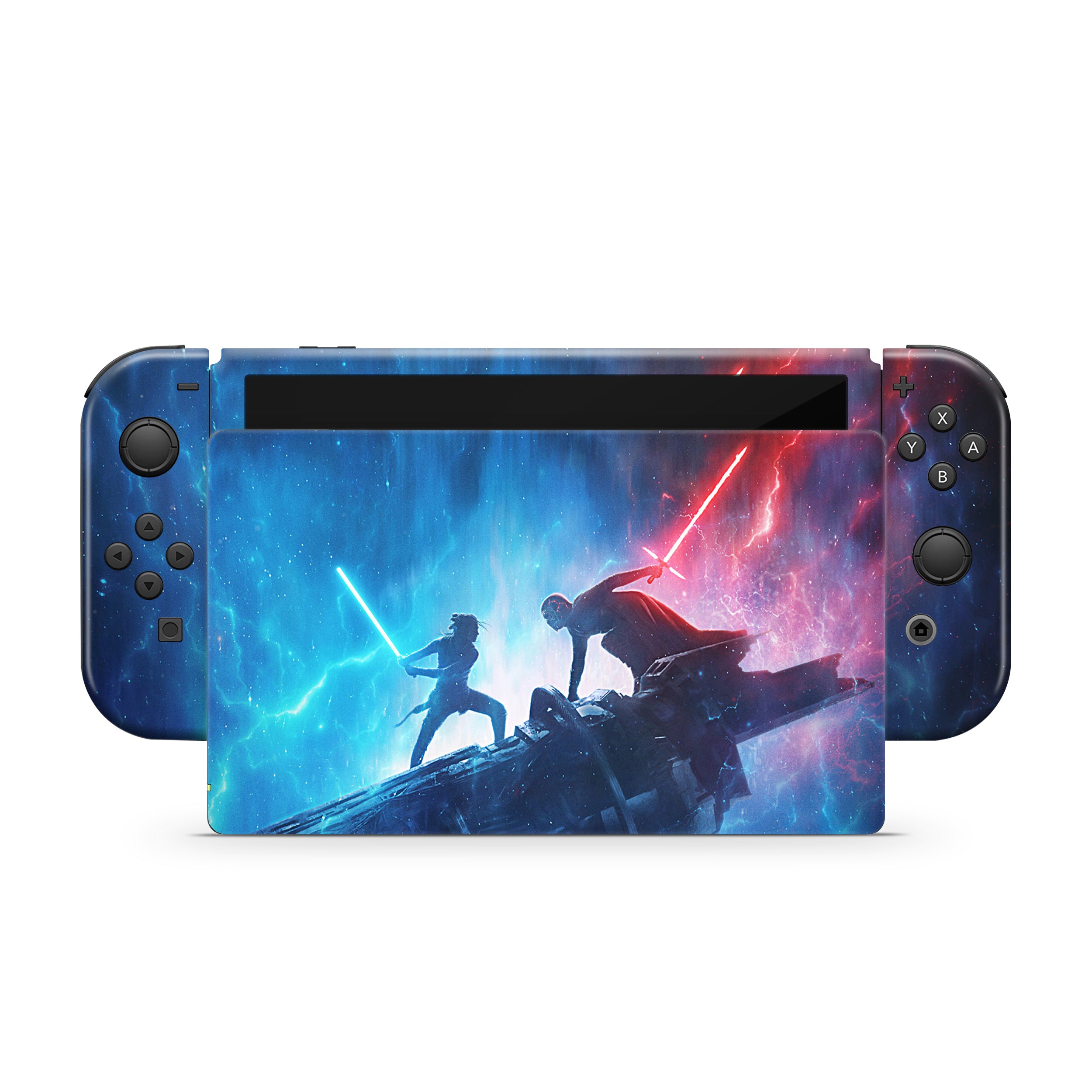 Space Conquerors v8 Nintendo Switch OLED Skin - Sci-Fi-inspired design