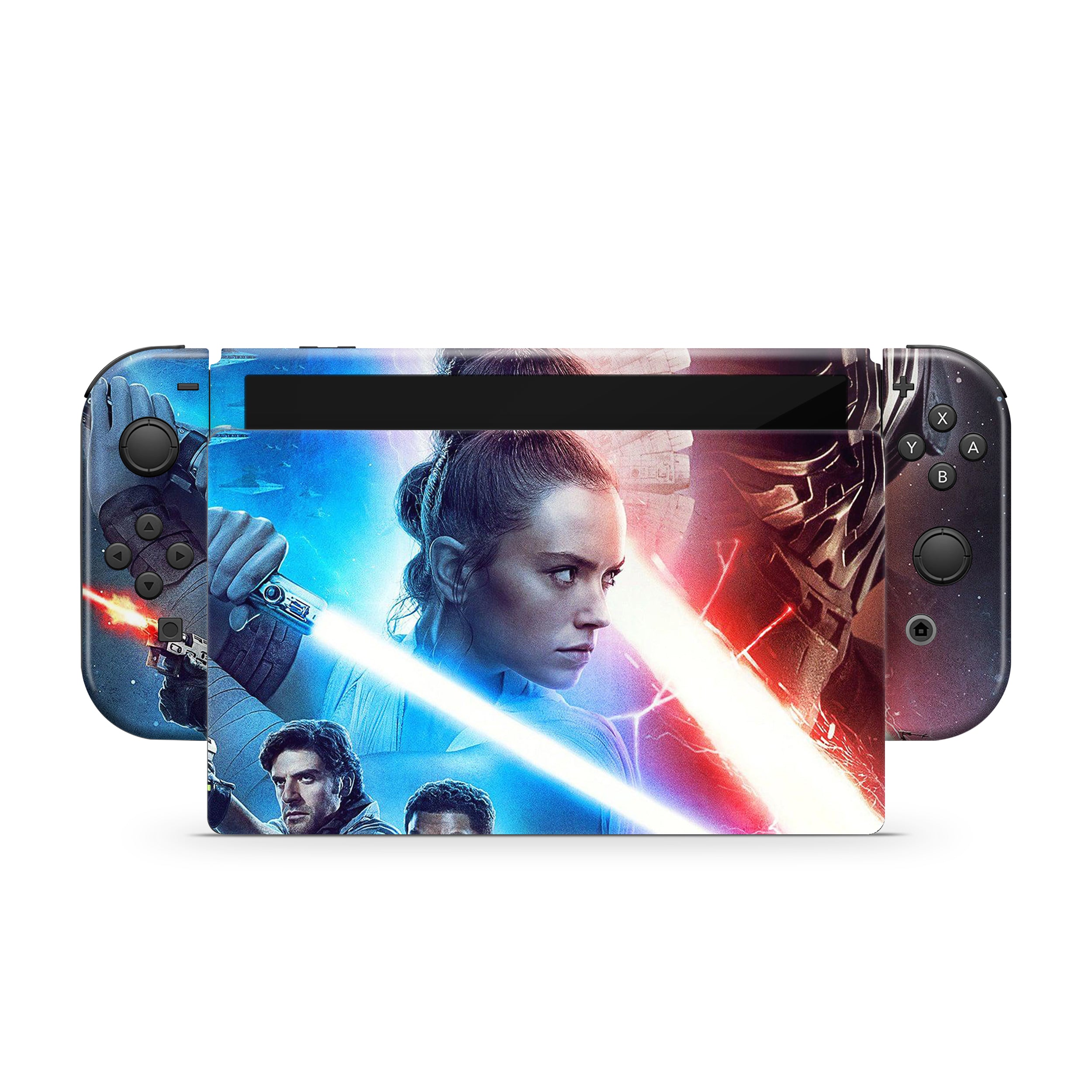 Space Conquerors v9 Nintendo Switch OLED Skin - Sci-Fi-inspired design