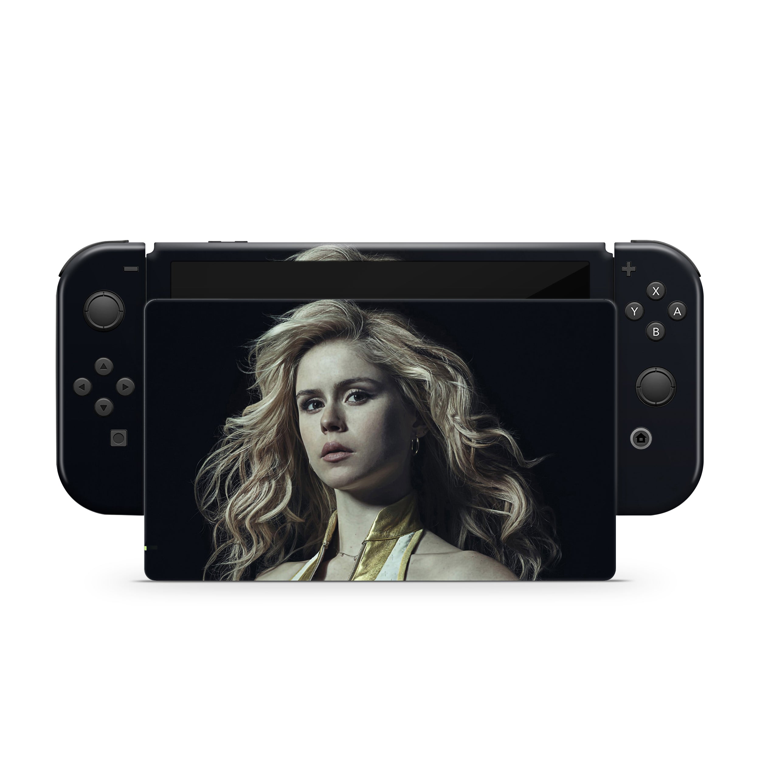 Glow Warrior v1 Nintendo Switch OLED Skin - Comics-inspired design