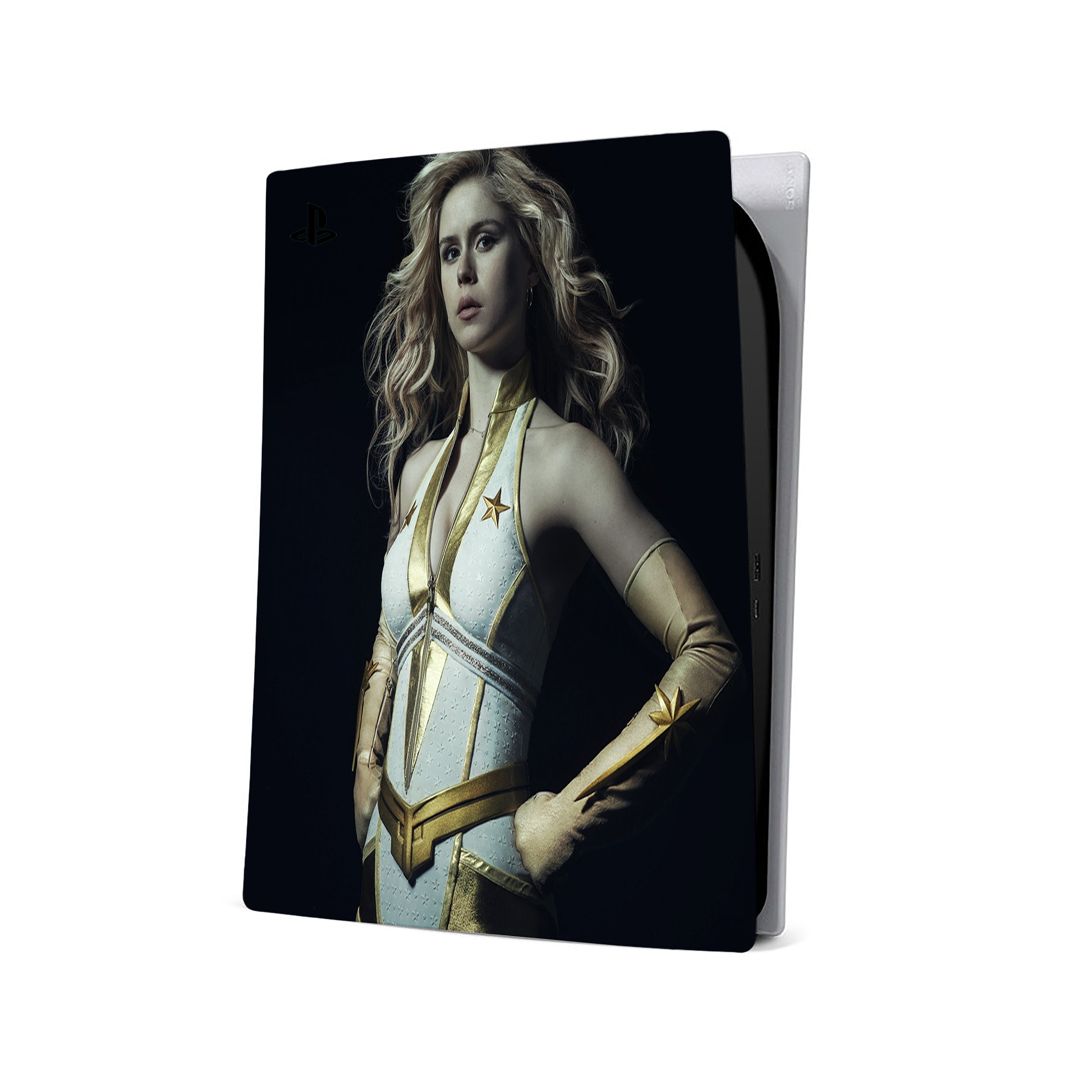 Glow Warrior v1 PS5 Skin - Comics-inspired design