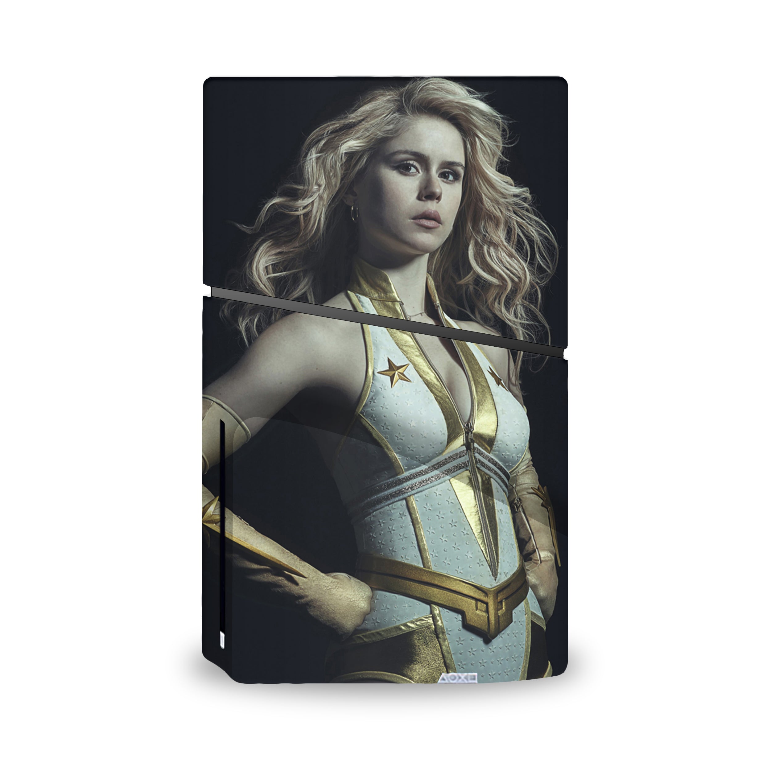 Glow Warrior v1 PS5 Slim Skin - Comics-inspired design