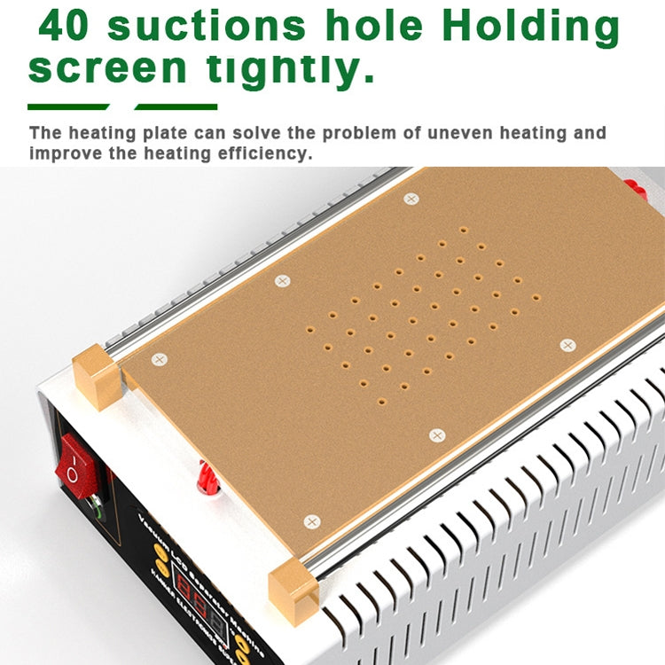 BAKU BK-948D 500W Vacuum Anti-static LCD Touch Panel Separator Machine, AC 220V EU Plug