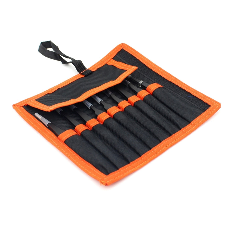 JIAFA JF-8118 9 in 1 Anti-static Precision Tweezers Set with Bag(Black)