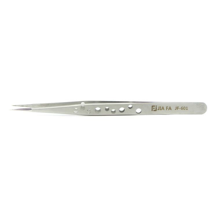 JIAFA JF-601 High-strength Straight Tip Tweezers(Silver)