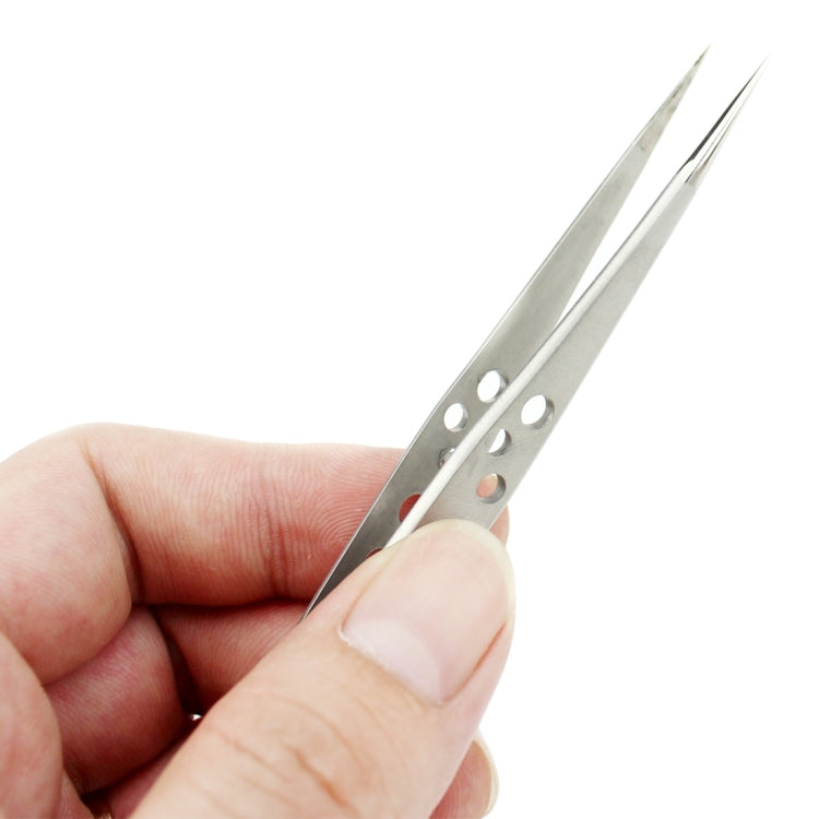 JIAFA JF-601 High-strength Straight Tip Tweezers(Silver)