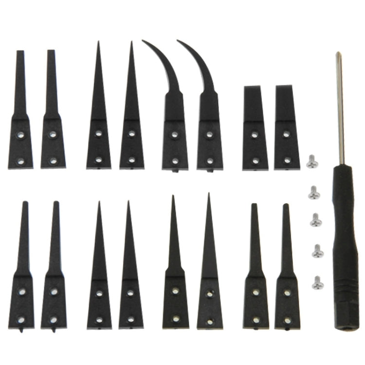 9 in 1 Replaceable Anti-Static Tweezers with Cross Screwdriver