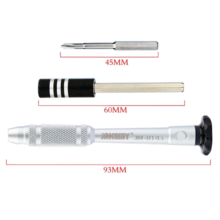 JAKEMY JM-8143 10 in 1 Multifunctional Aluminium Alloy Screwdriver Tools Kit