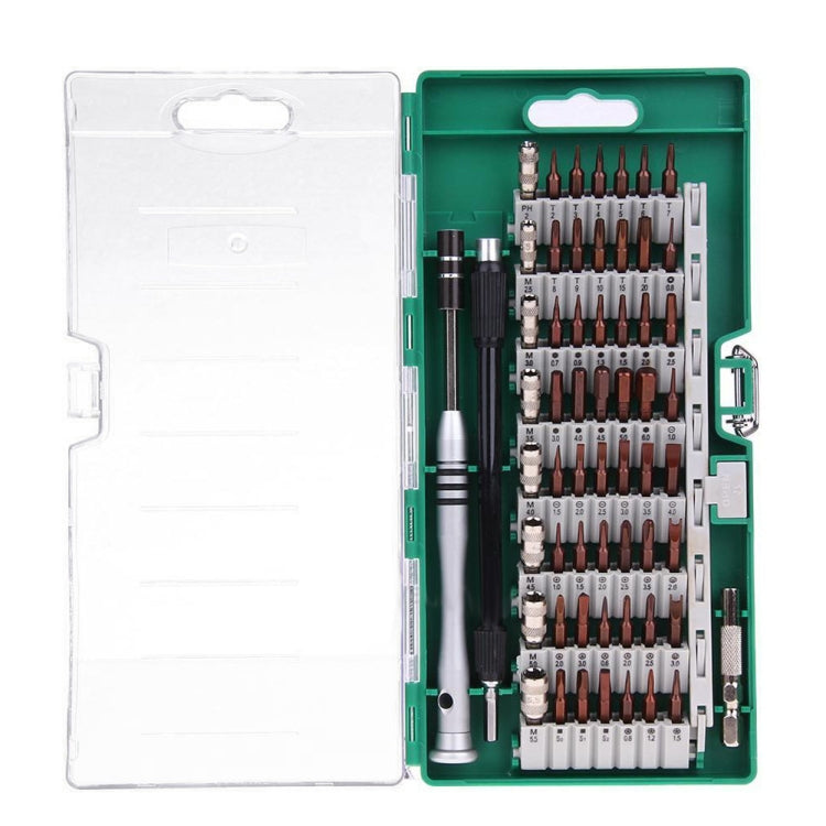 60 in 1 S2 Tool Steel Precision Screwdriver Nutdriver Bit Repair Tools Kit(Green)