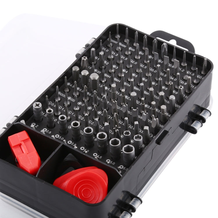 135 in 1 DIY Mobile Phone Disassembly Tool Clock Repair Multi-function Tool Screwdriver Set(Black Red)