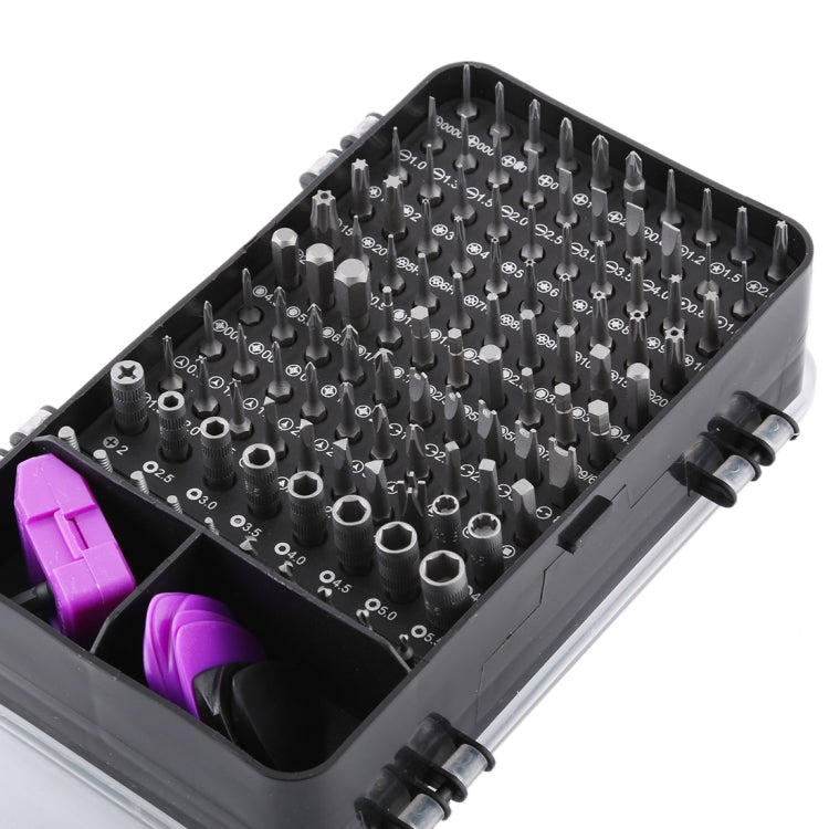 135 in 1 DIY Mobile Phone Disassembly Tool Clock Repair Multi-function Tool Screwdriver Set(Black Purple)