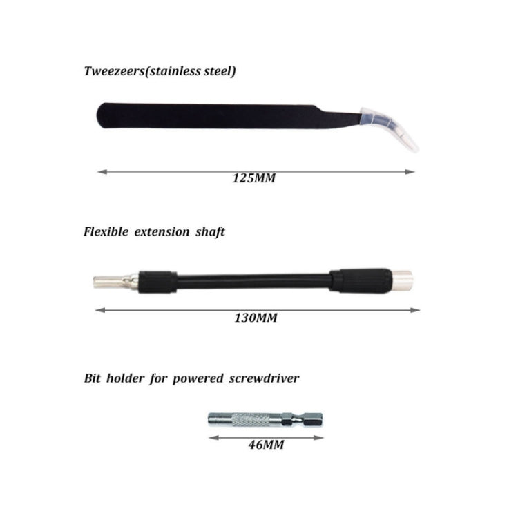 110 in 1 Watch Mobile Phone Disassembly Maintenance Tool Multi-function Chrome Vanadium Steel Screwdriver Set(Blue)