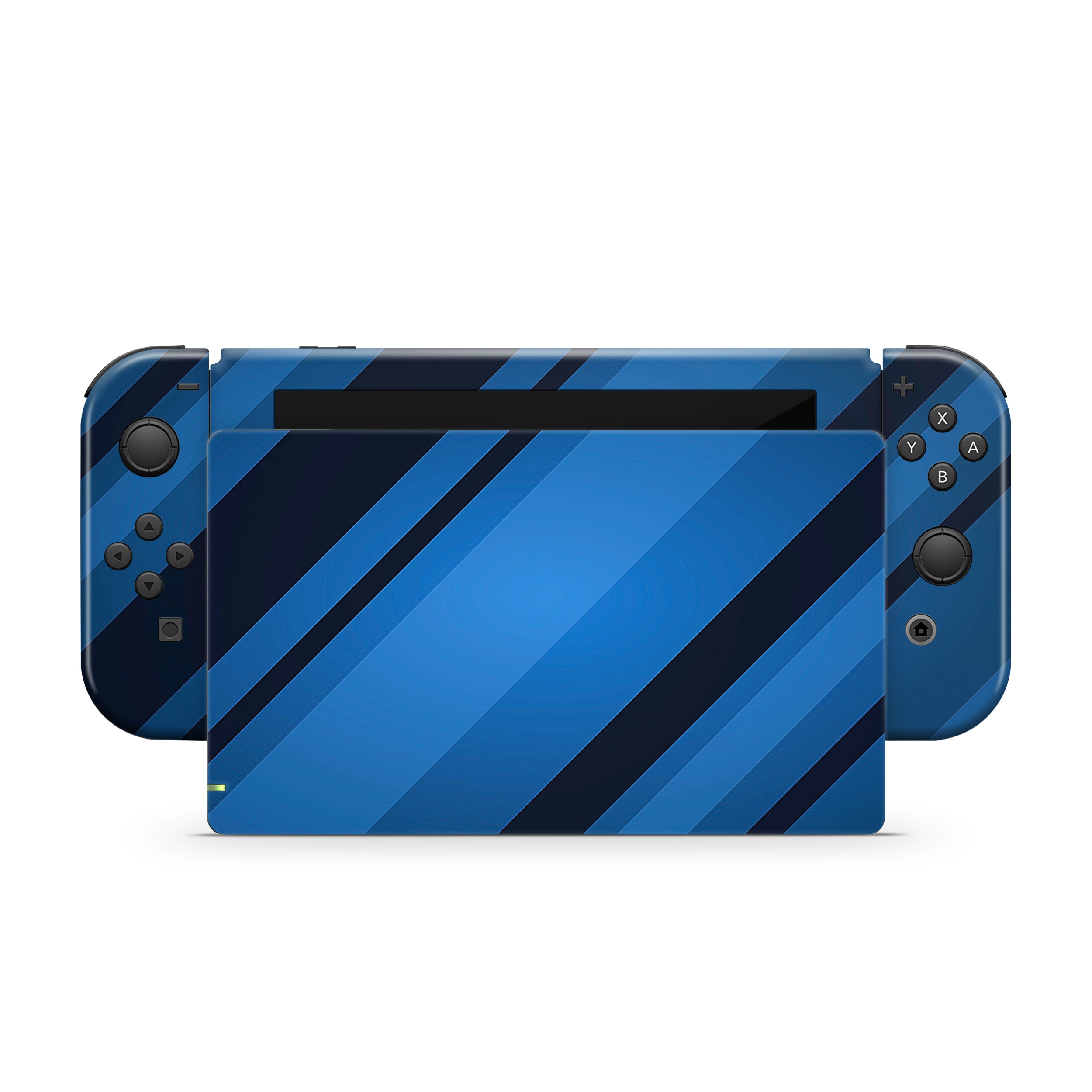 Blue Streaks v1 Nintendo Switch Skin - Abstract-inspired design