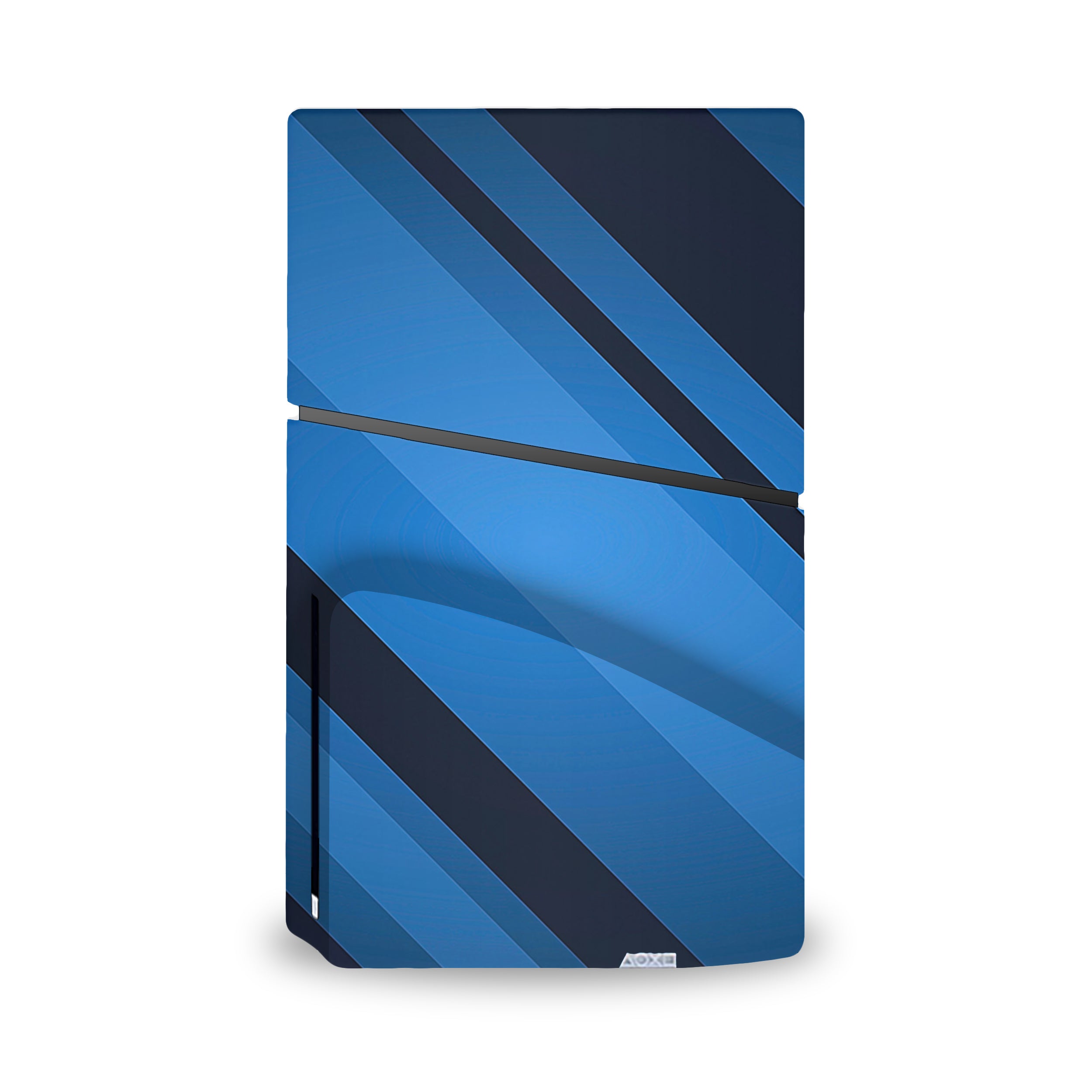 Blue Streaks v1 PS5 Slim Skin - Abstract-inspired design