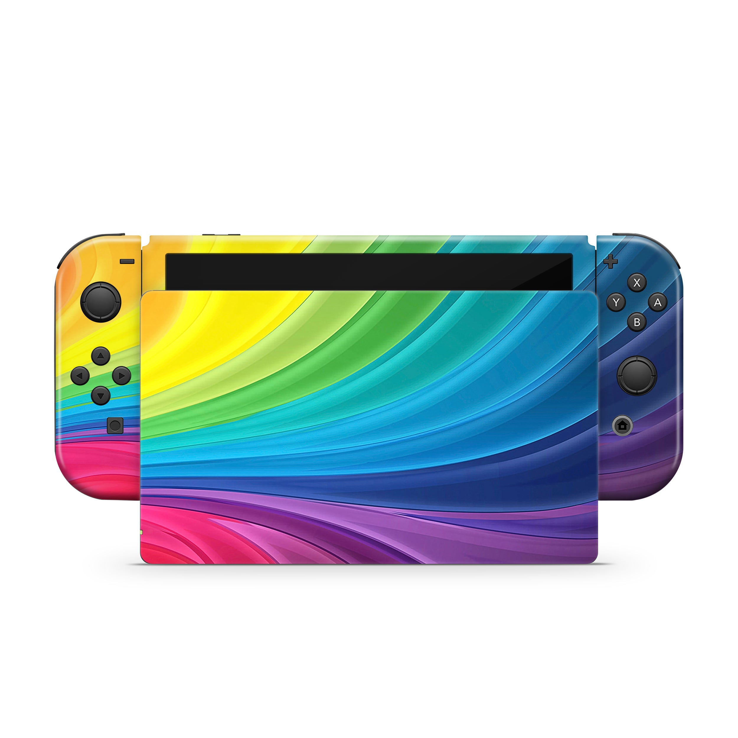 Prism Swirl v1 Nintendo Switch OLED Skin - Abstract-inspired design