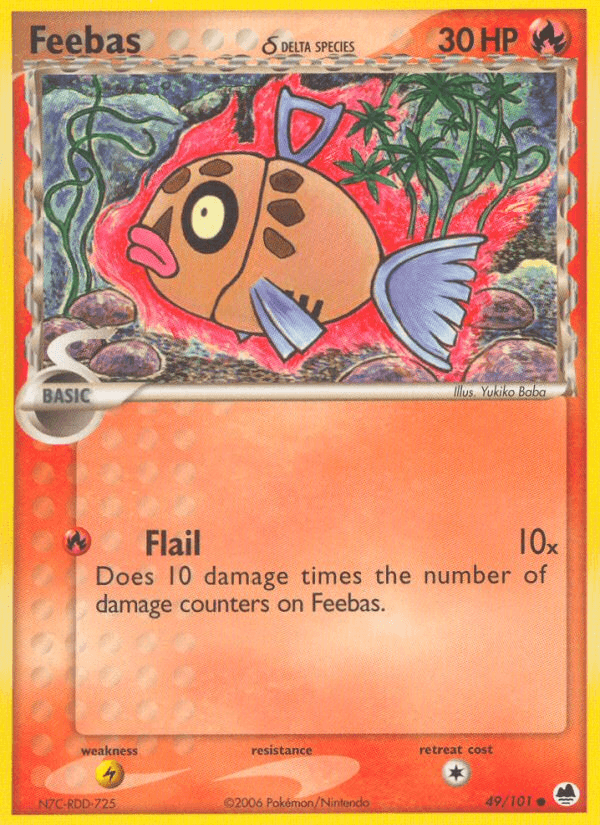 Feebas (49/101) (Delta Species) [EX: Dragon Frontiers]