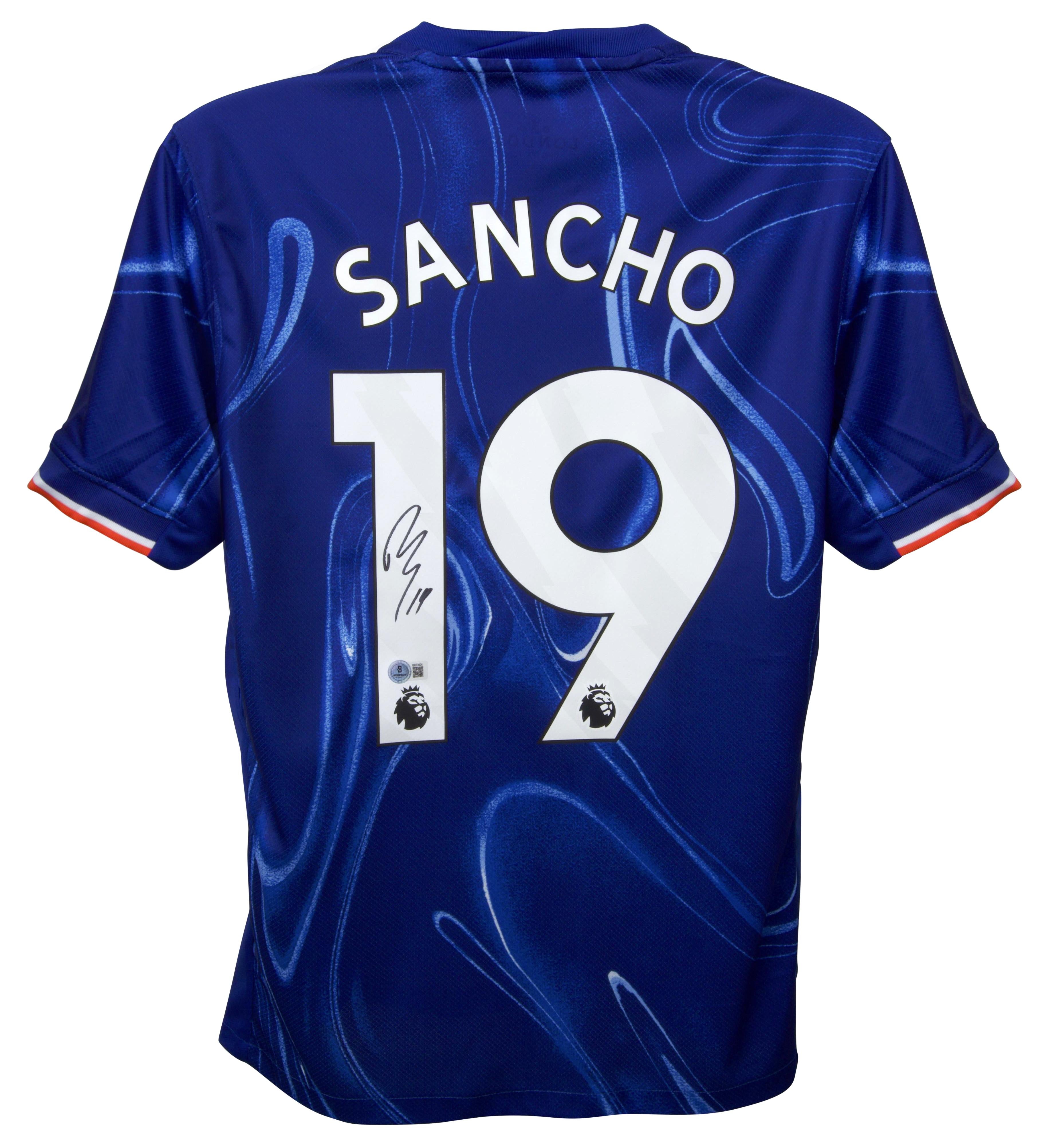 Jadon Sancho Signed Chelsea Jersey (Beckett)
