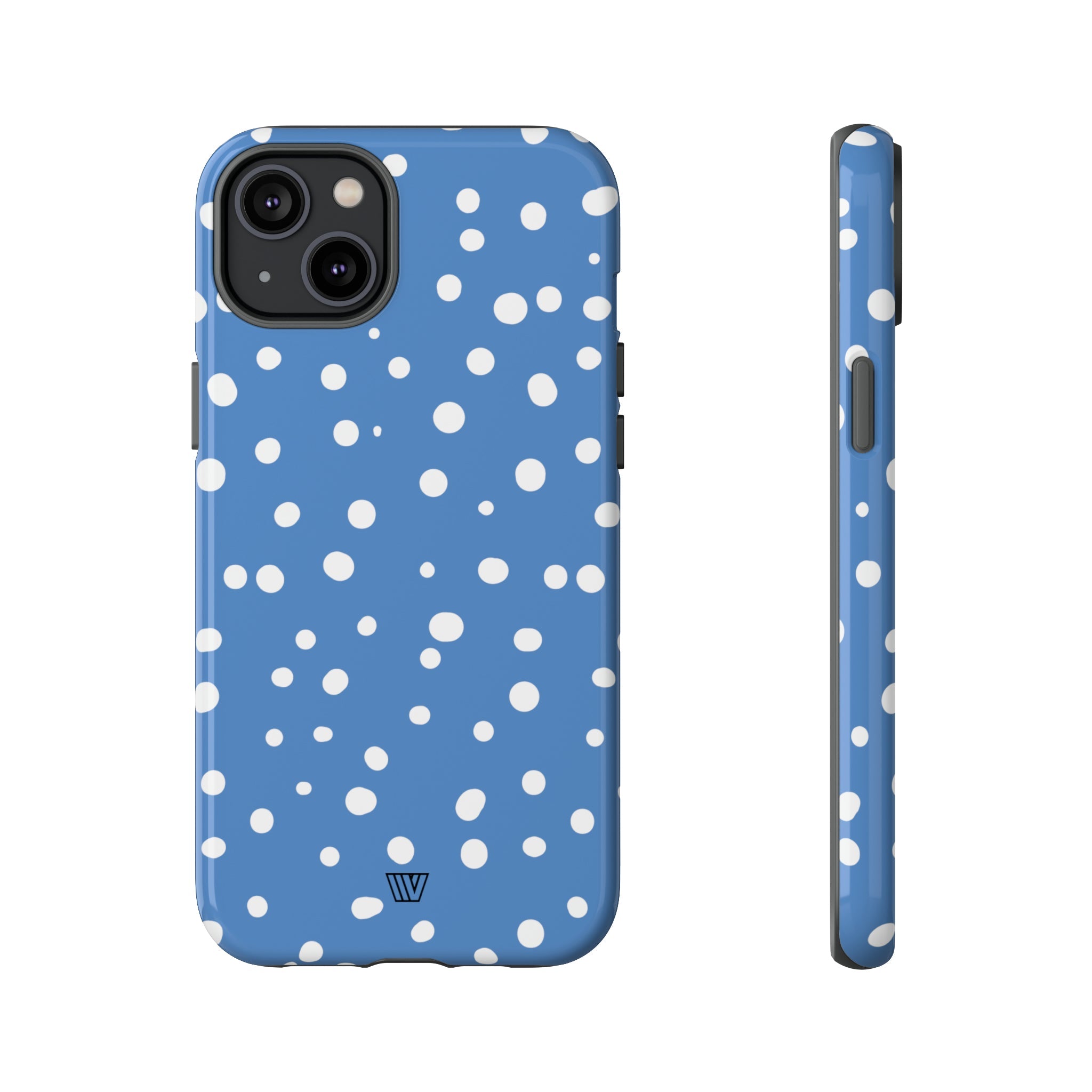 DUSTY BLUE DOTS | Tough Phone Case