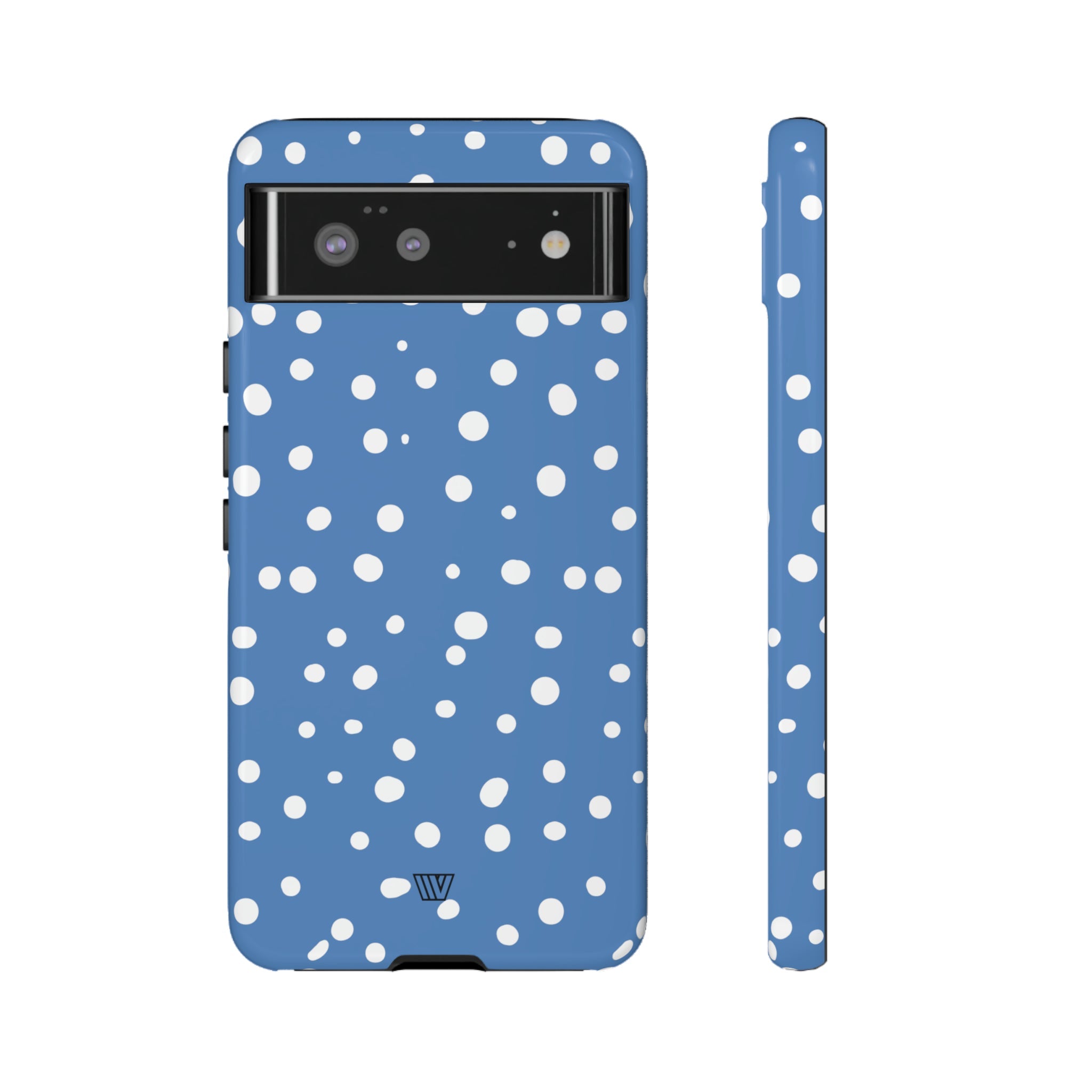 DUSTY BLUE DOTS | Tough Phone Case