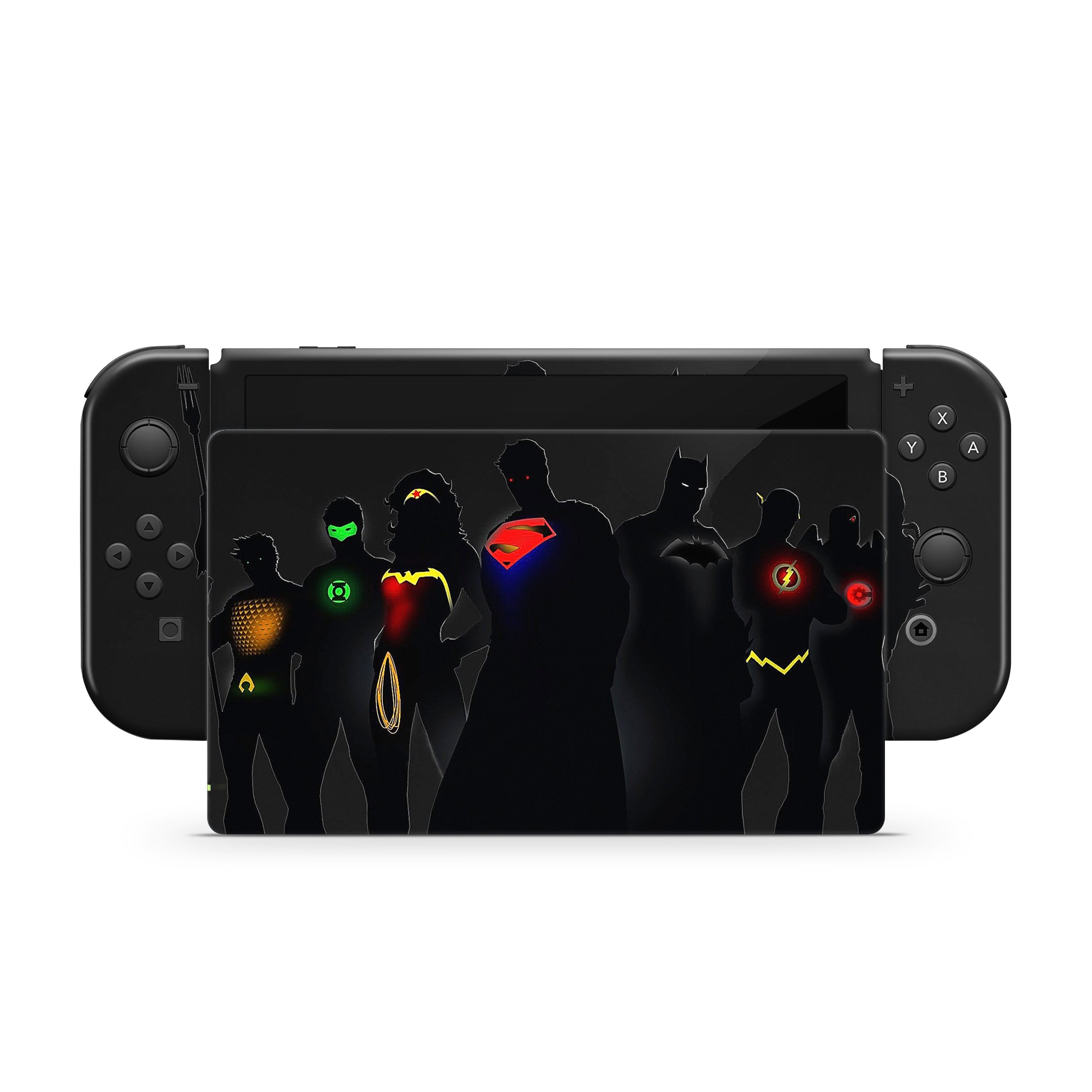 Sentinels of Valor v1 Nintendo Switch OLED Skin - Comics-inspired design