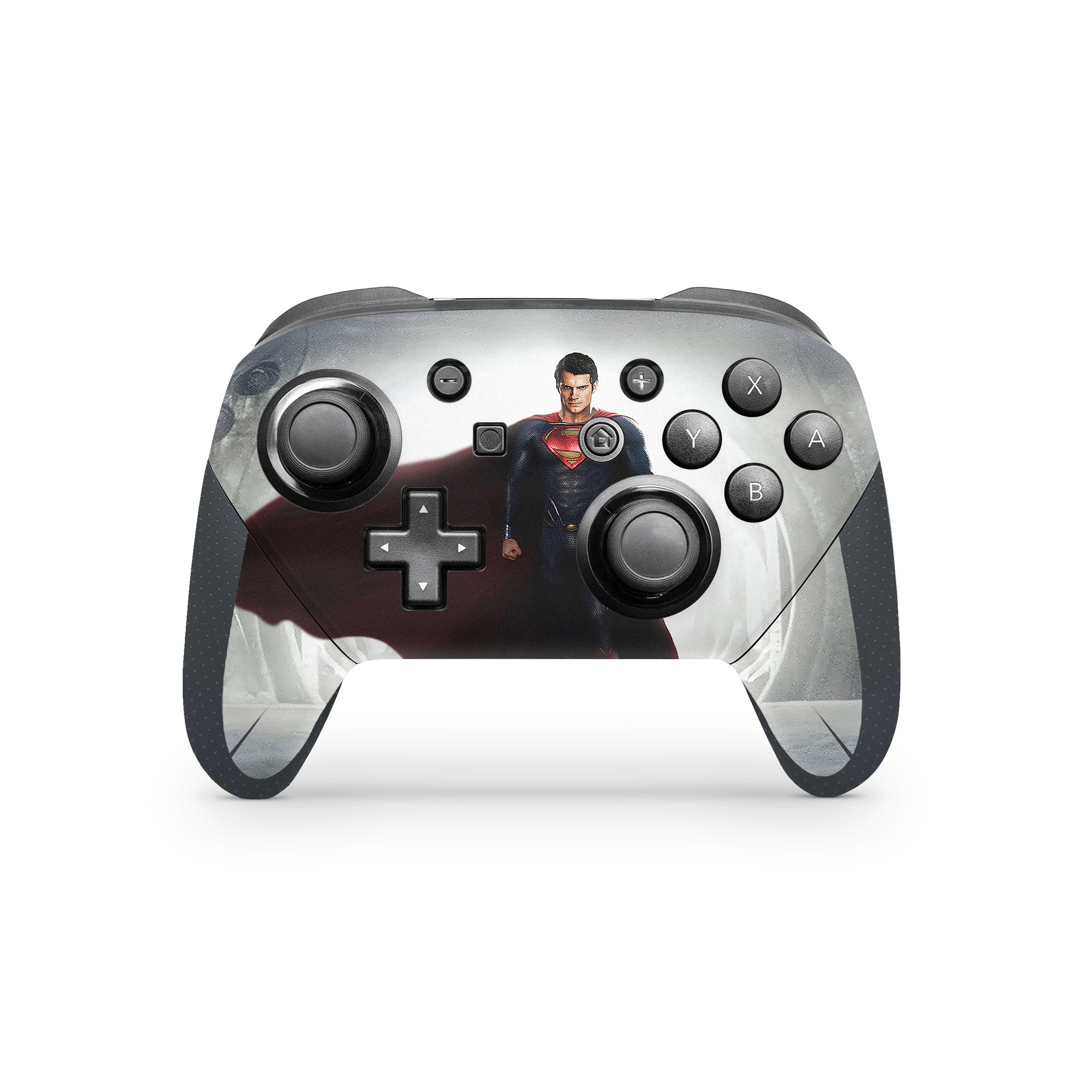 Hero of Steel v1 Nintendo Switch Pro Controller Skin - Comics-inspired design