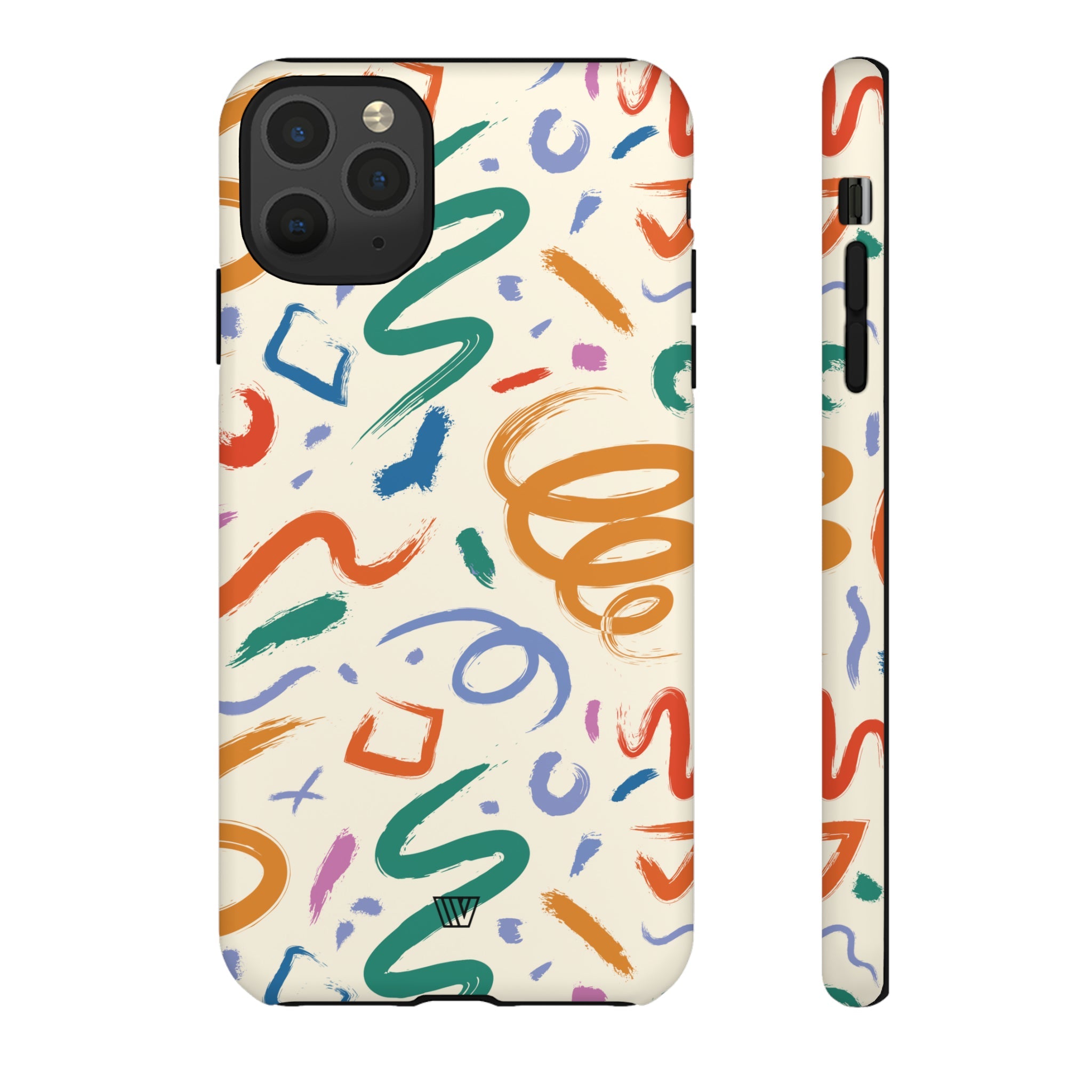 DOODLE BRUSH STROKES | Tough Phone Case