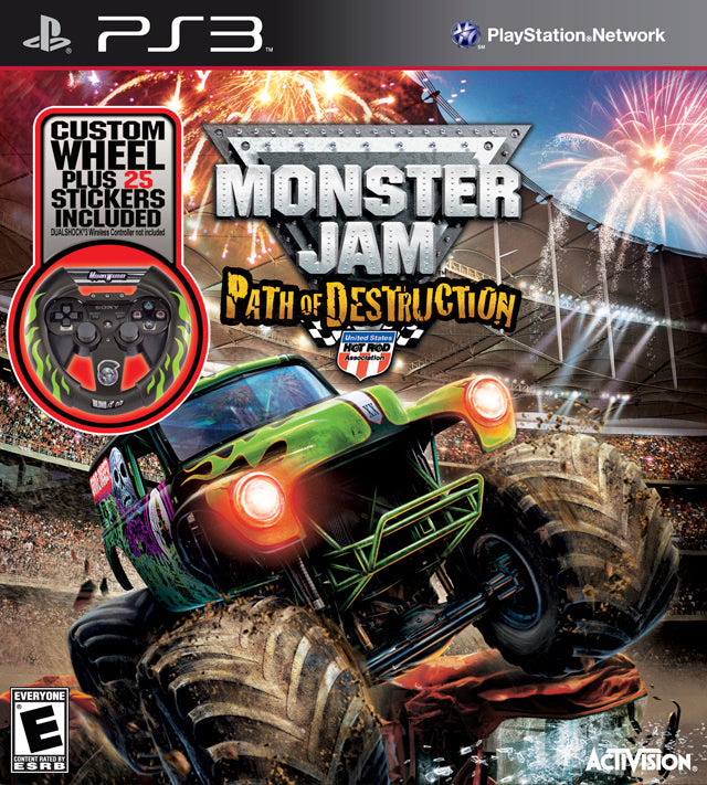 Monster Jam: Path of Destruction with Wheel (Playstation 3)
