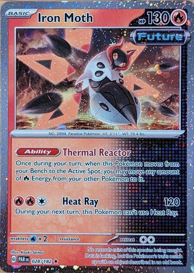 Iron Moth (028/182) (Cosmos Holo) [Scarlet & Violet: Paradox Rift]