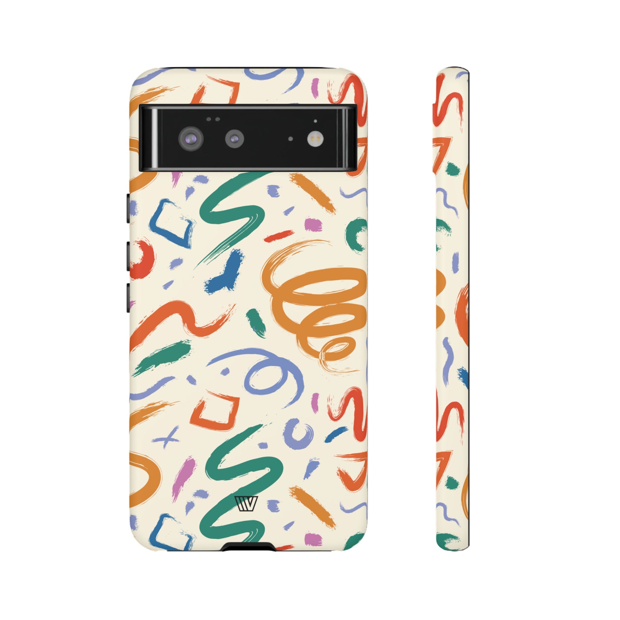 DOODLE BRUSH STROKES | Tough Phone Case