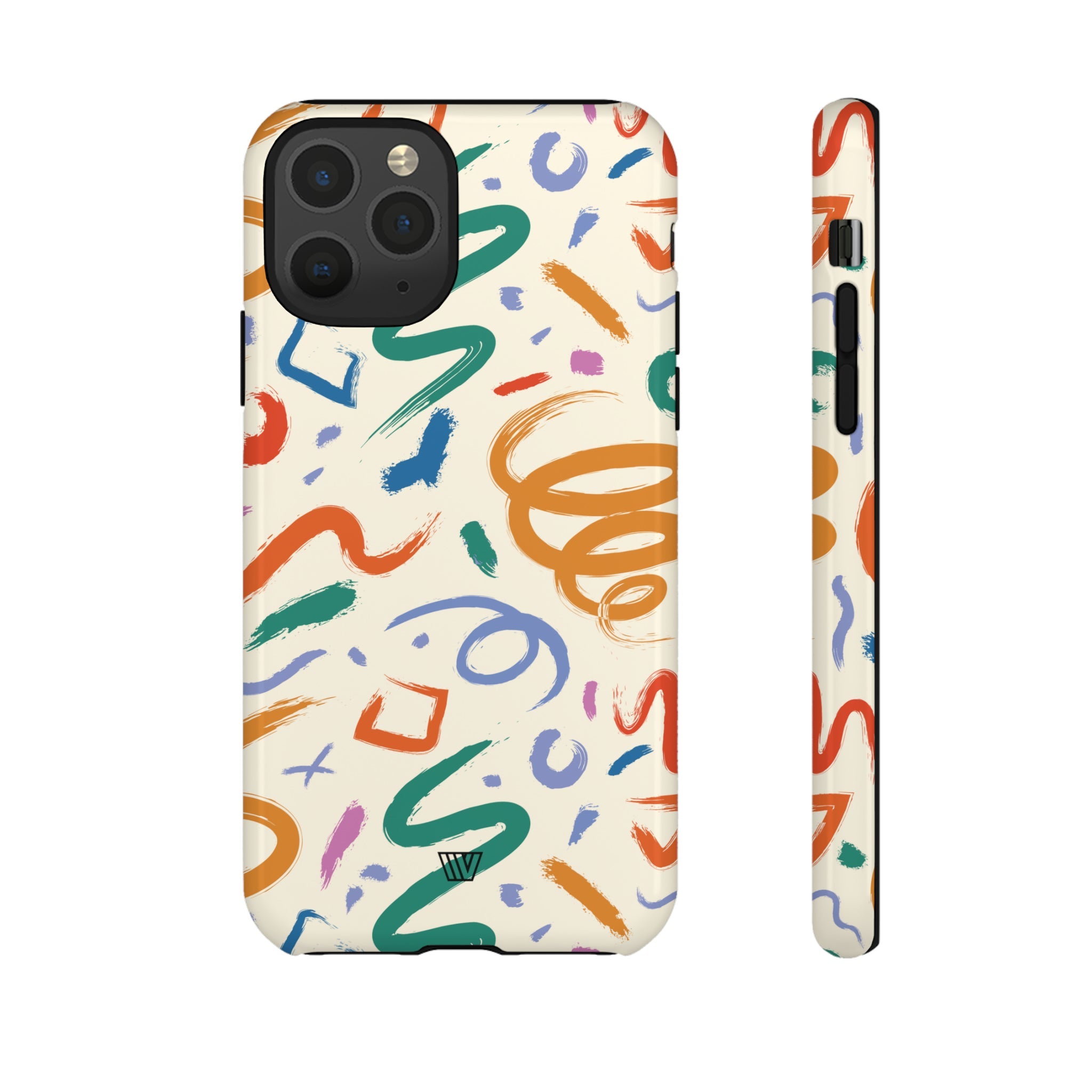 DOODLE BRUSH STROKES | Tough Phone Case