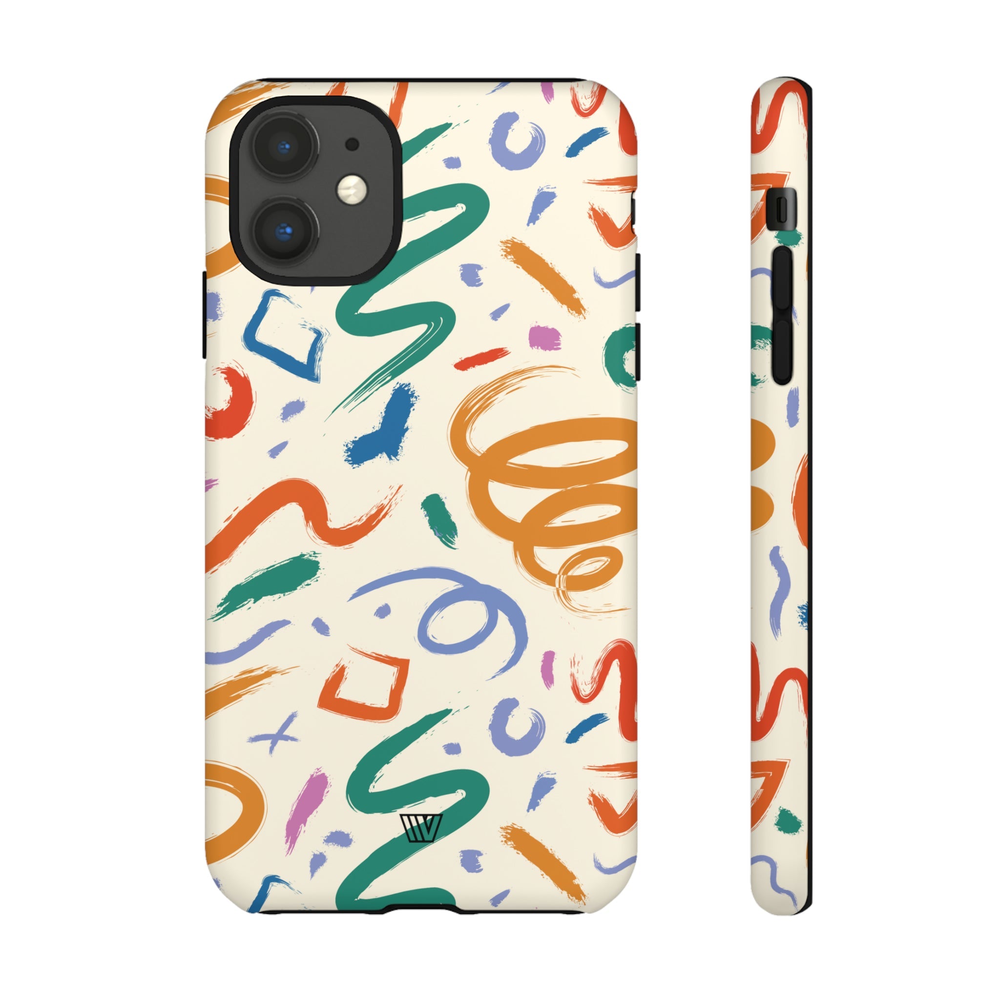 DOODLE BRUSH STROKES | Tough Phone Case