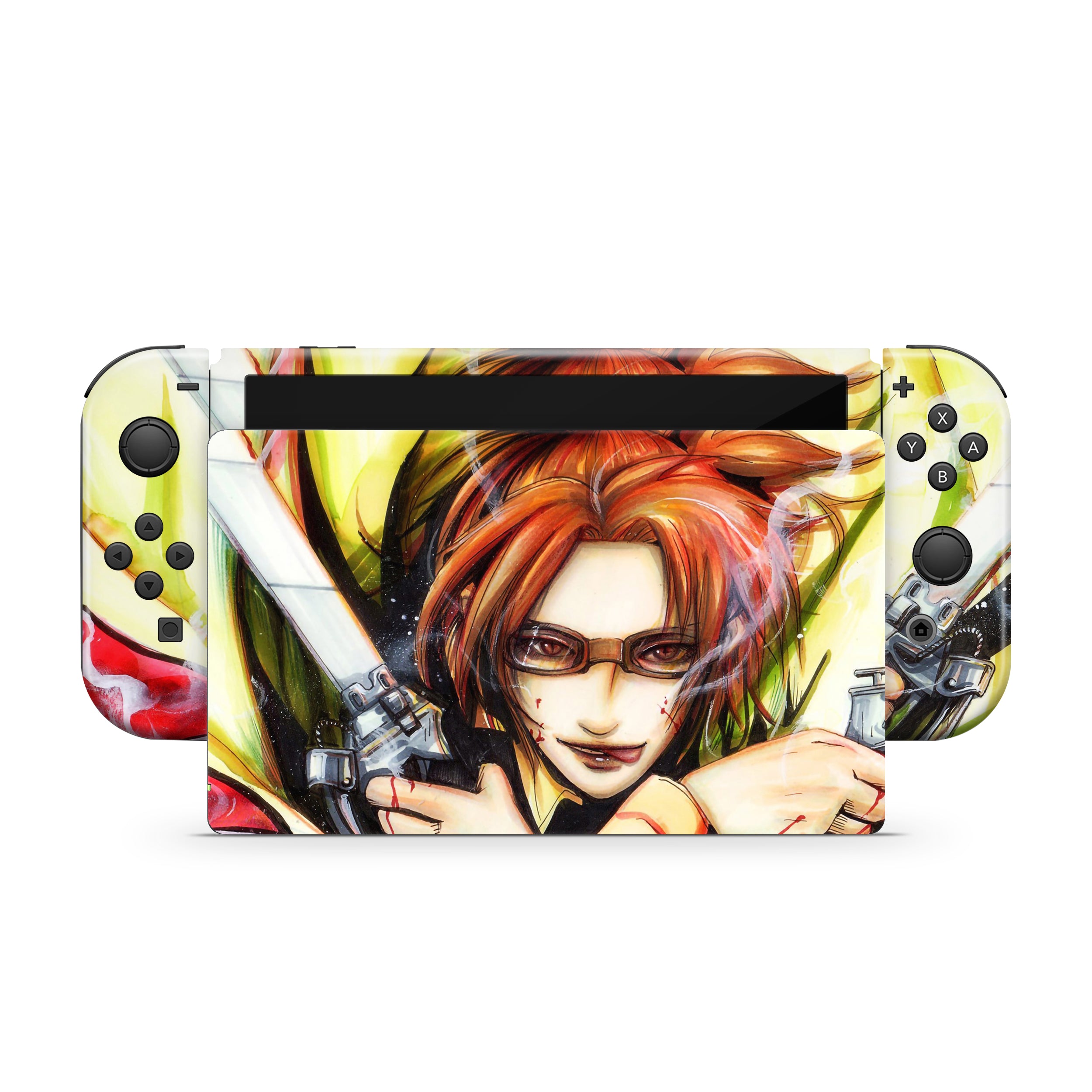 Optic Maverick v1 Nintendo Switch OLED Skin - Anime-inspired design