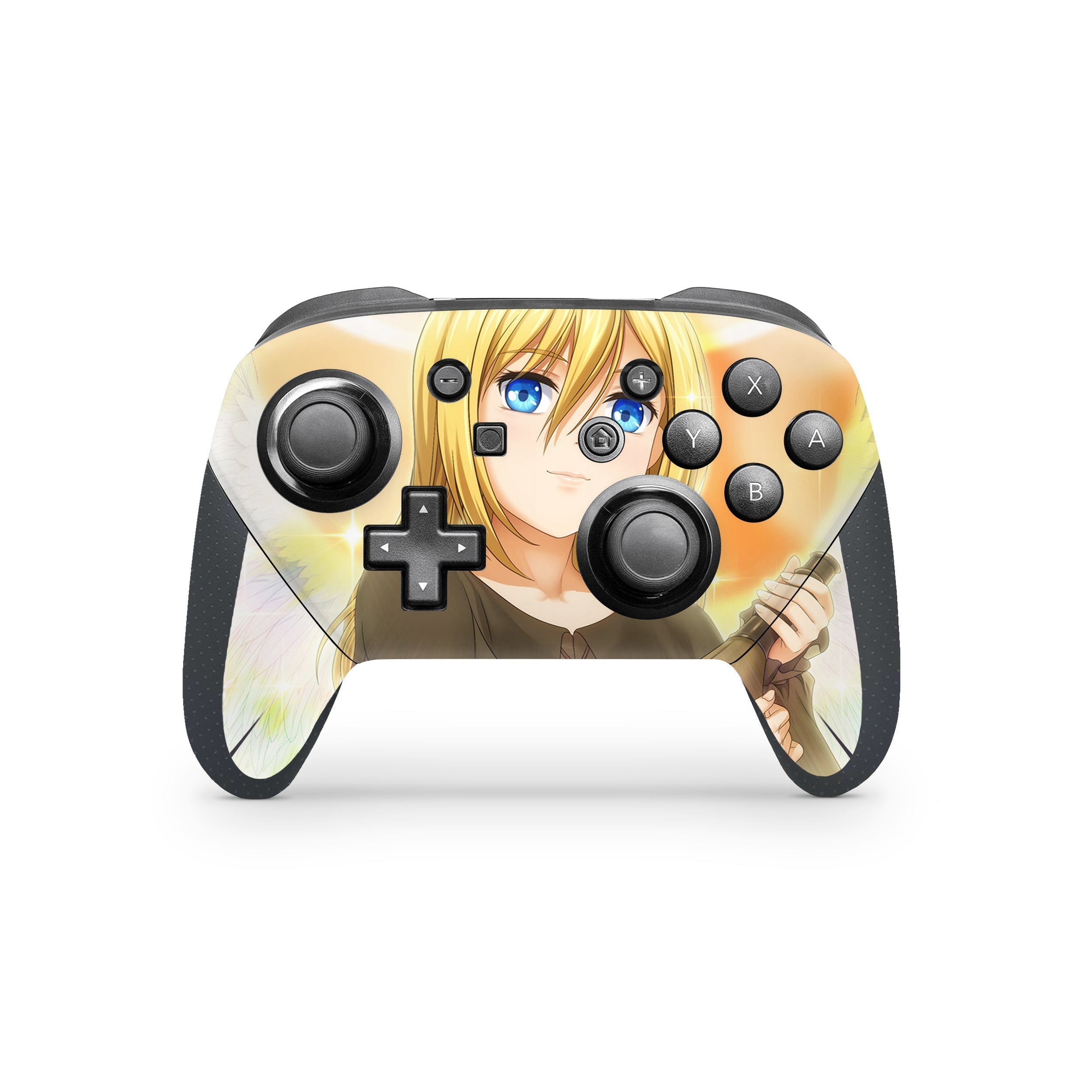 Royal Dawn v1 Nintendo Switch Pro Controller Skin - Anime-inspired design