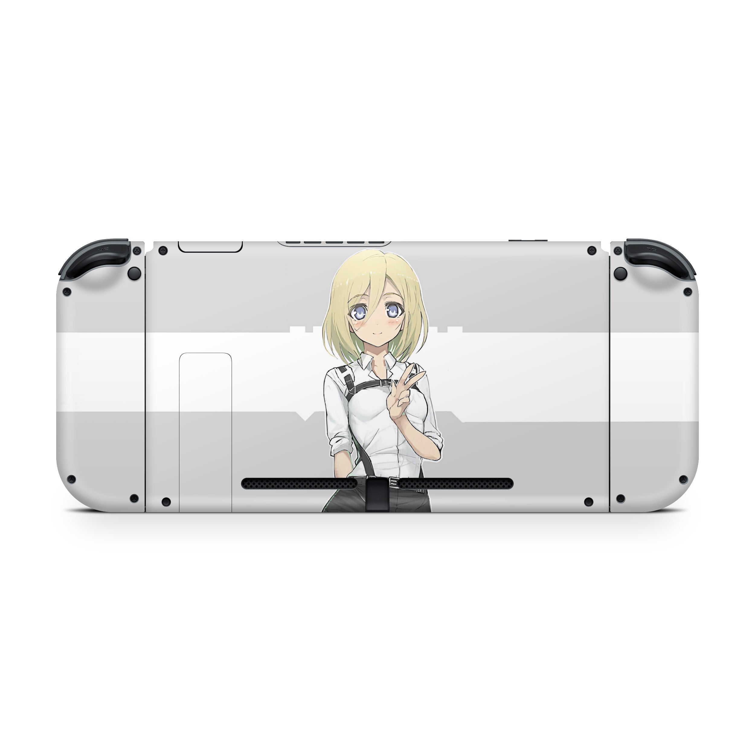 Royal Dawn v2 Nintendo Switch OLED Skin - Anime-inspired design