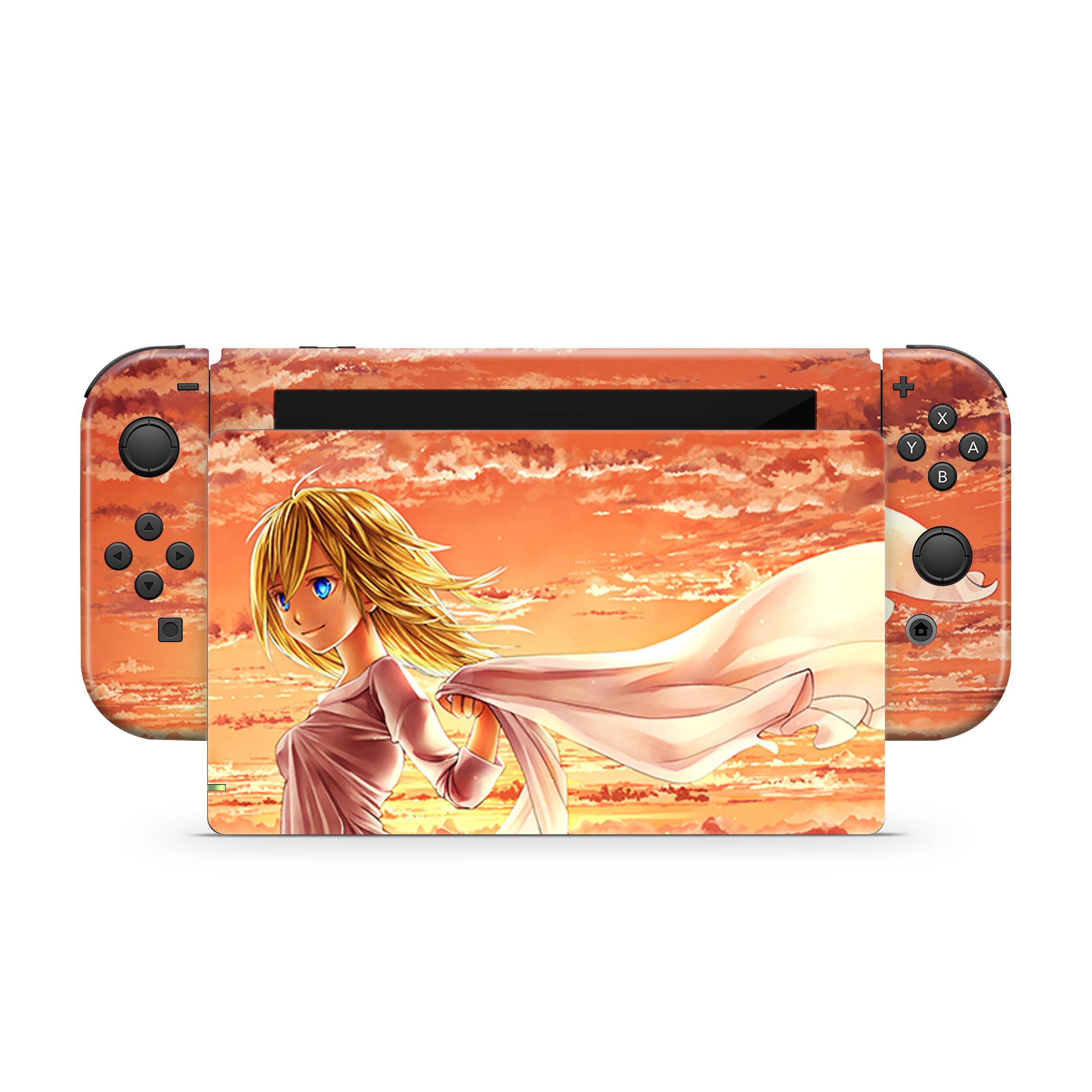 Royal Dawn v3 Nintendo Switch Skin - Anime-inspired design