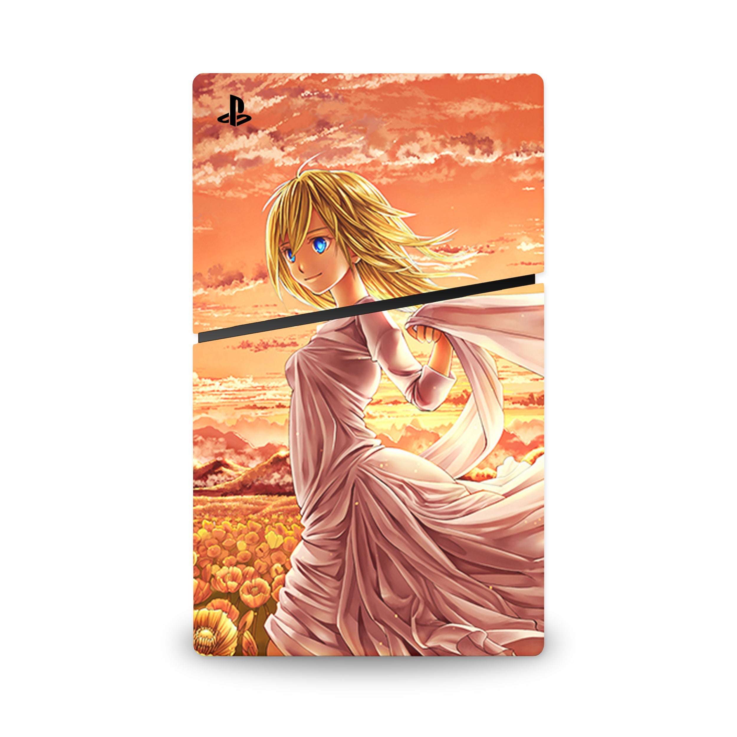Royal Dawn v3 PS5 Slim Skin - Anime-inspired design