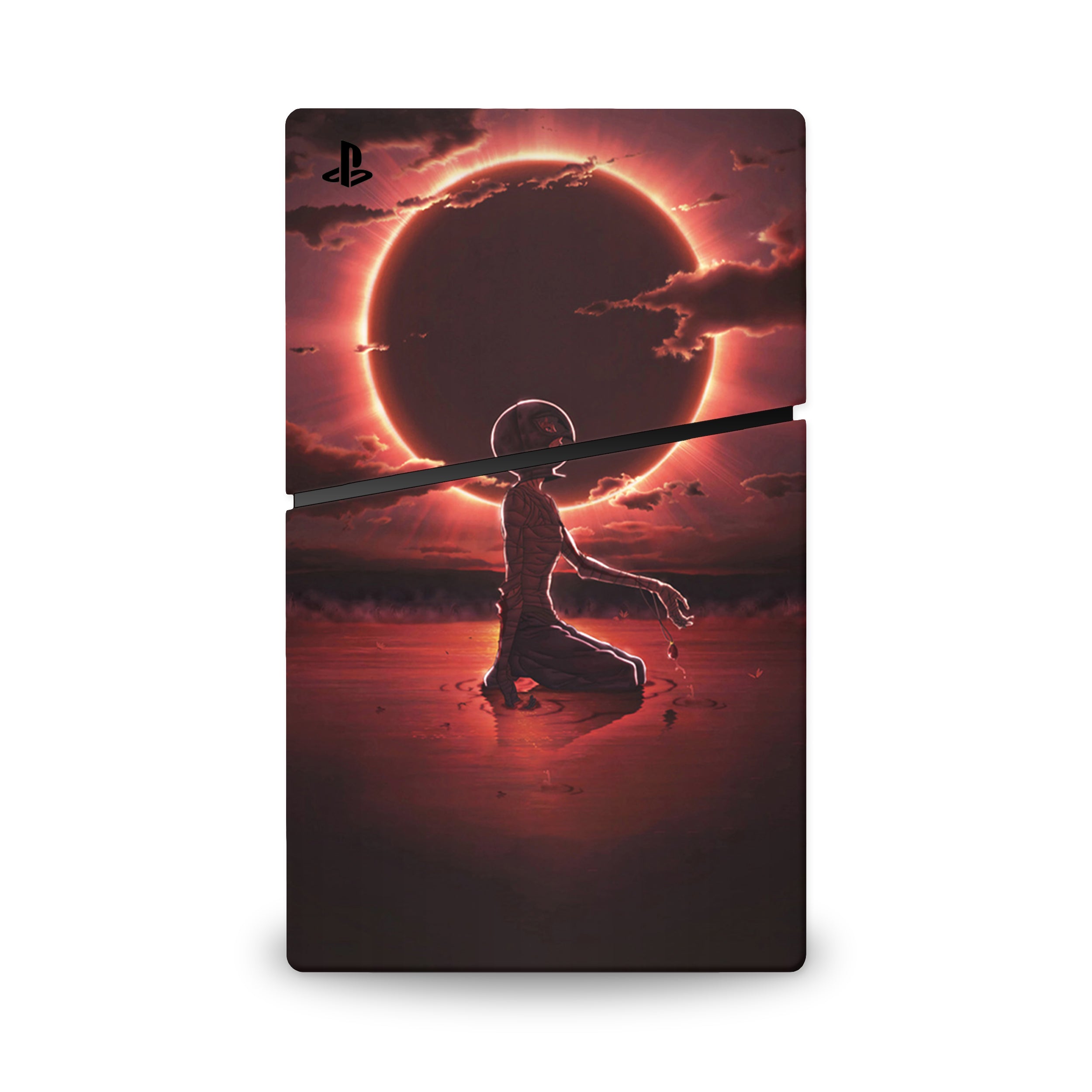 Ivory Falcon v1 PS5 Slim Digital Skin - Anime-inspired design