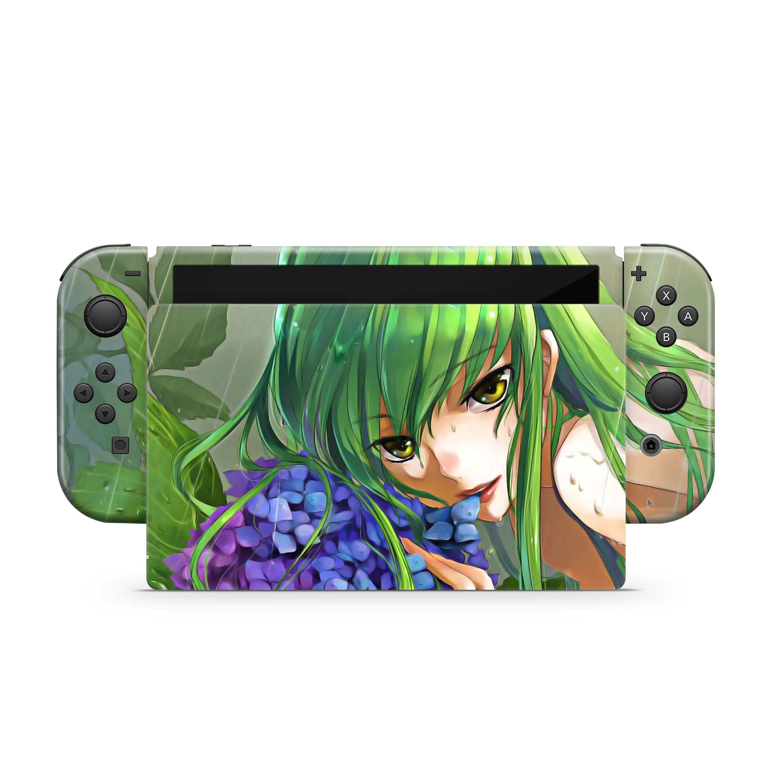 Code Cipher v1 Nintendo Switch OLED Skin - Anime-inspired design