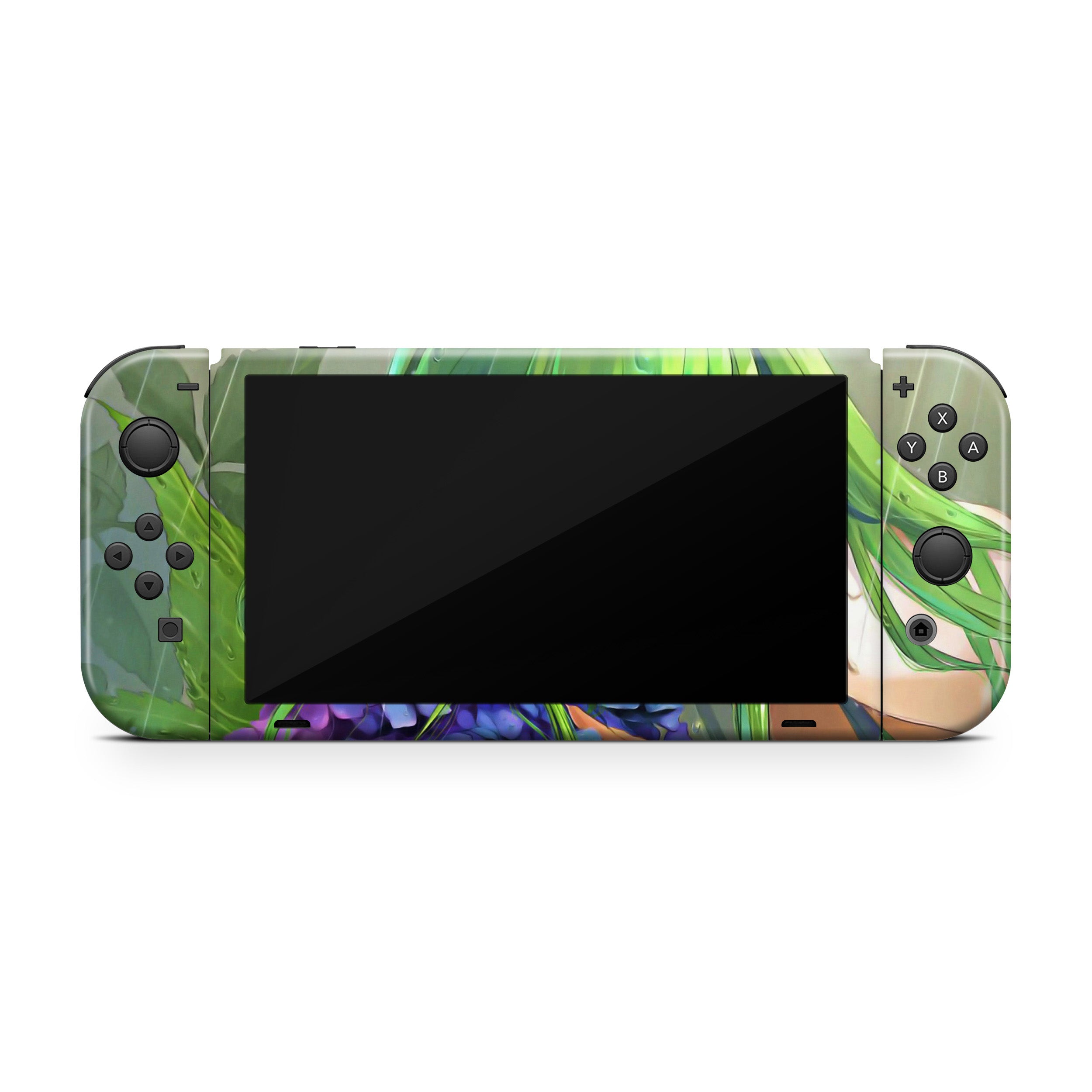 Code Cipher v1 Nintendo Switch OLED Skin - Anime-inspired design