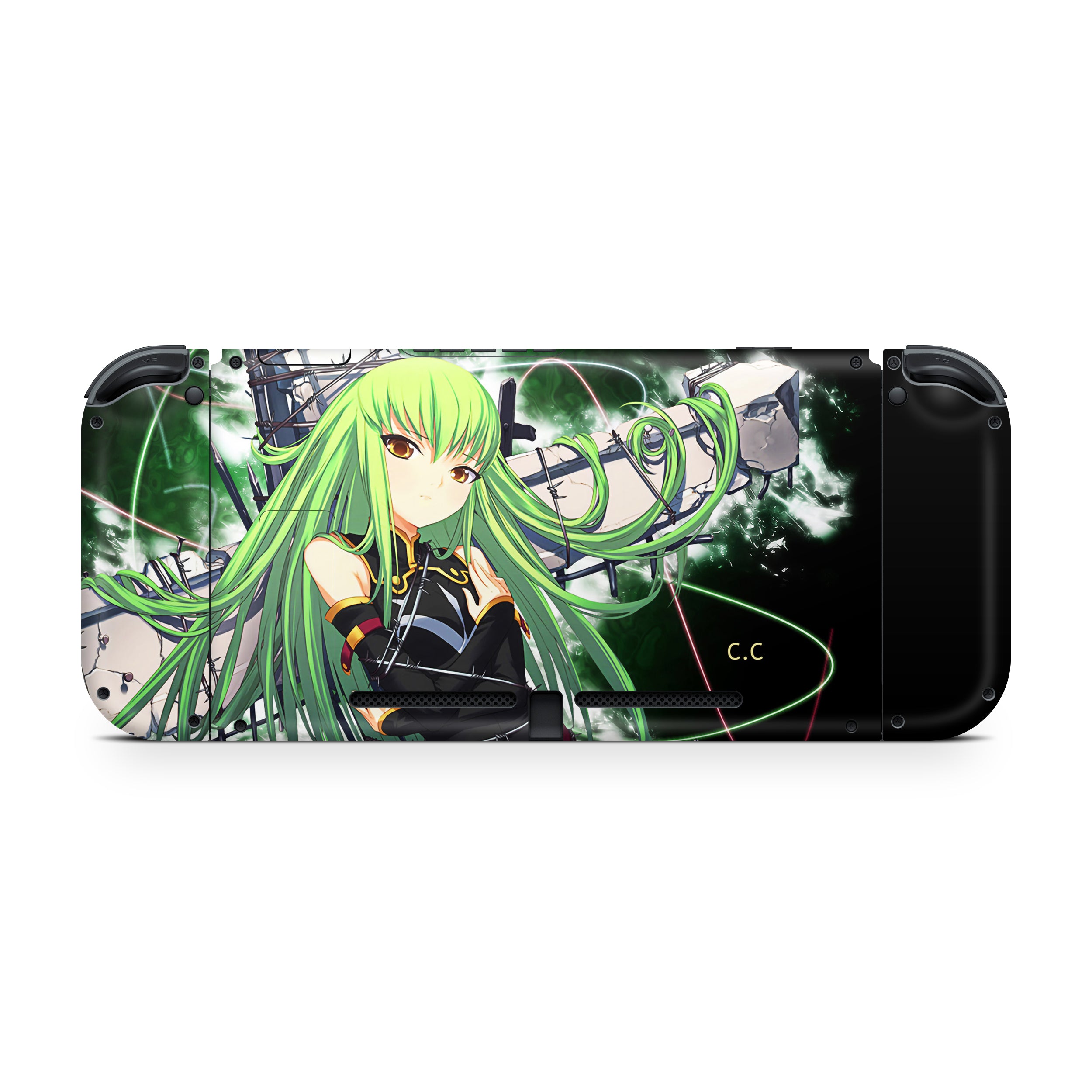 Code Cipher v3 Nintendo Switch OLED Skin - Anime-inspired design